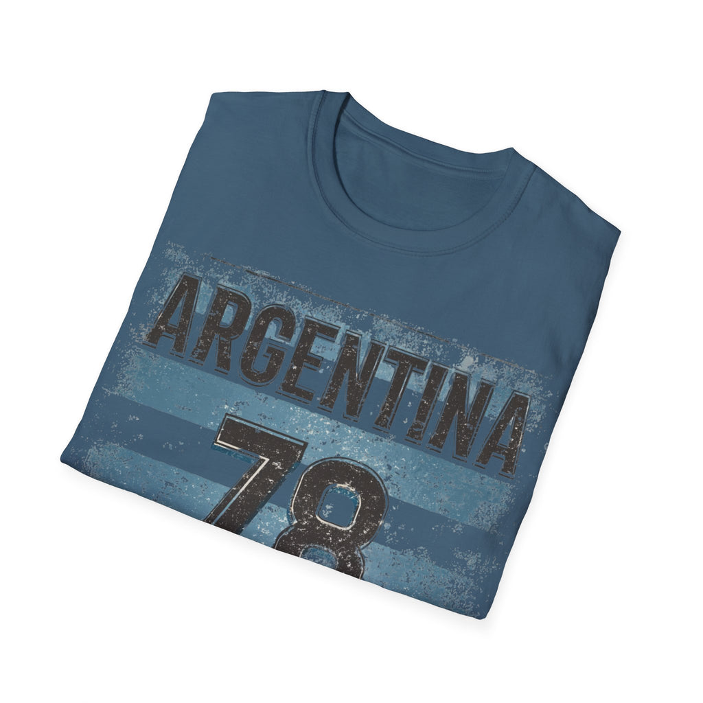 Argentina 78 T-Shirt | Vintage Stripes Soccer Jersey Style