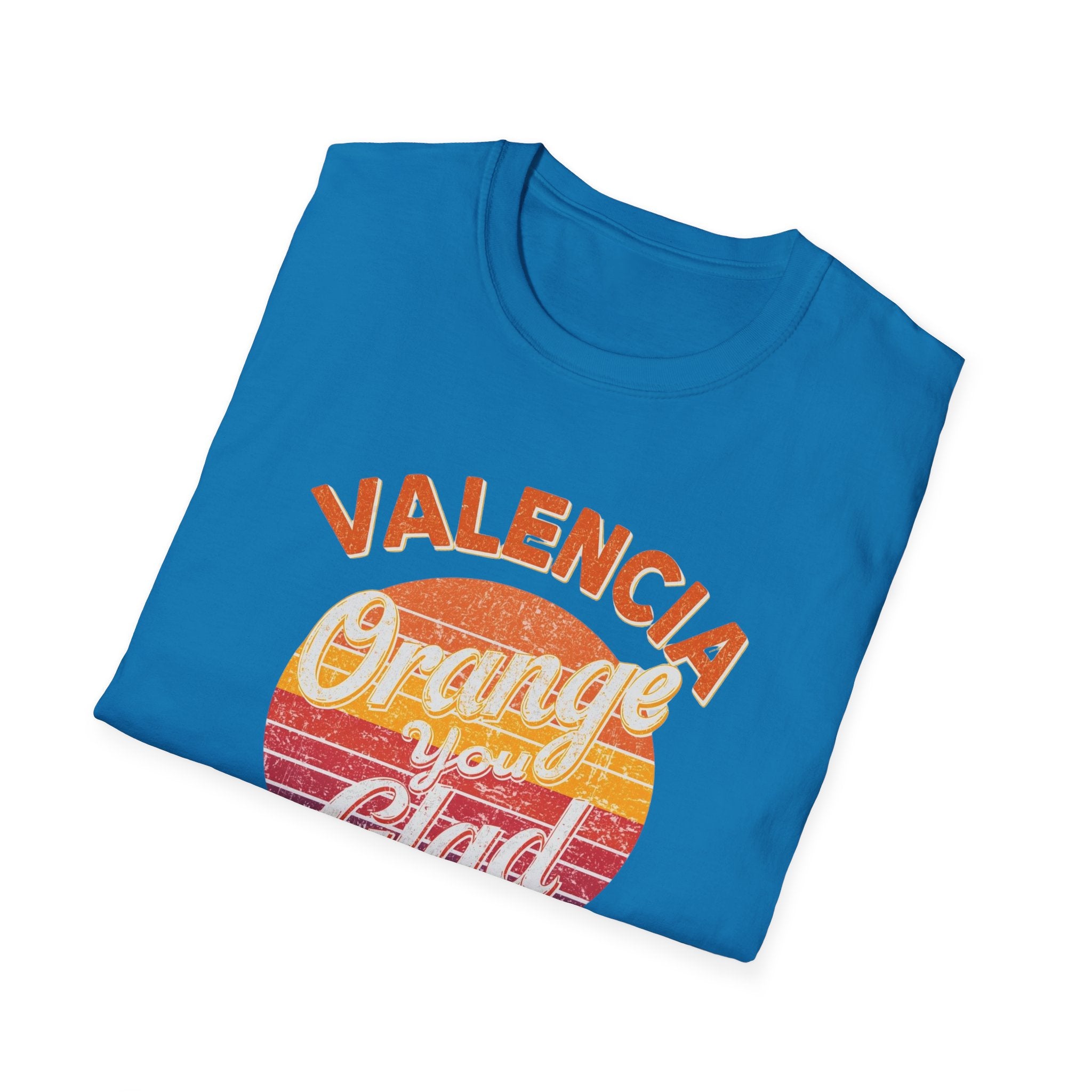 Valencia Orange You Glad Retro Graphic T-Shirt