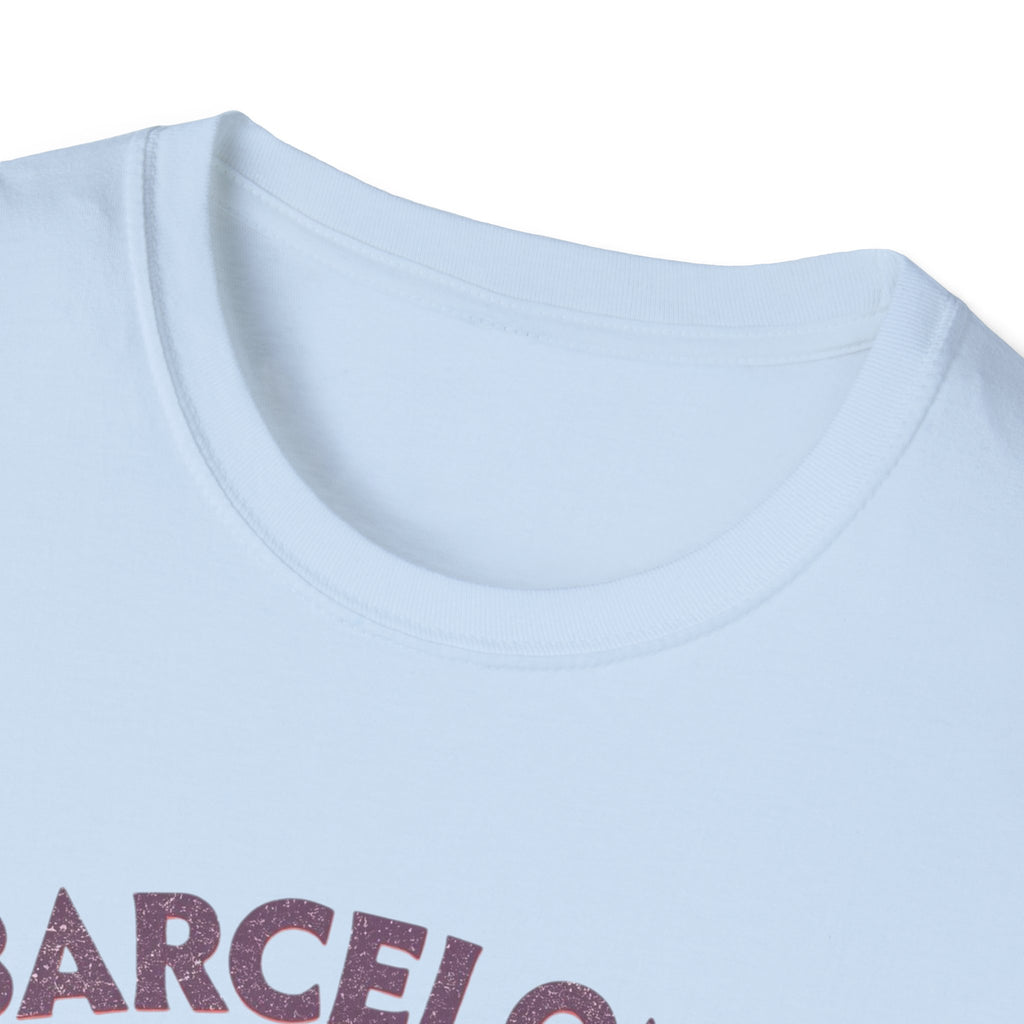 Barcelona "Més que awesome" Retro Striped T-Shirt