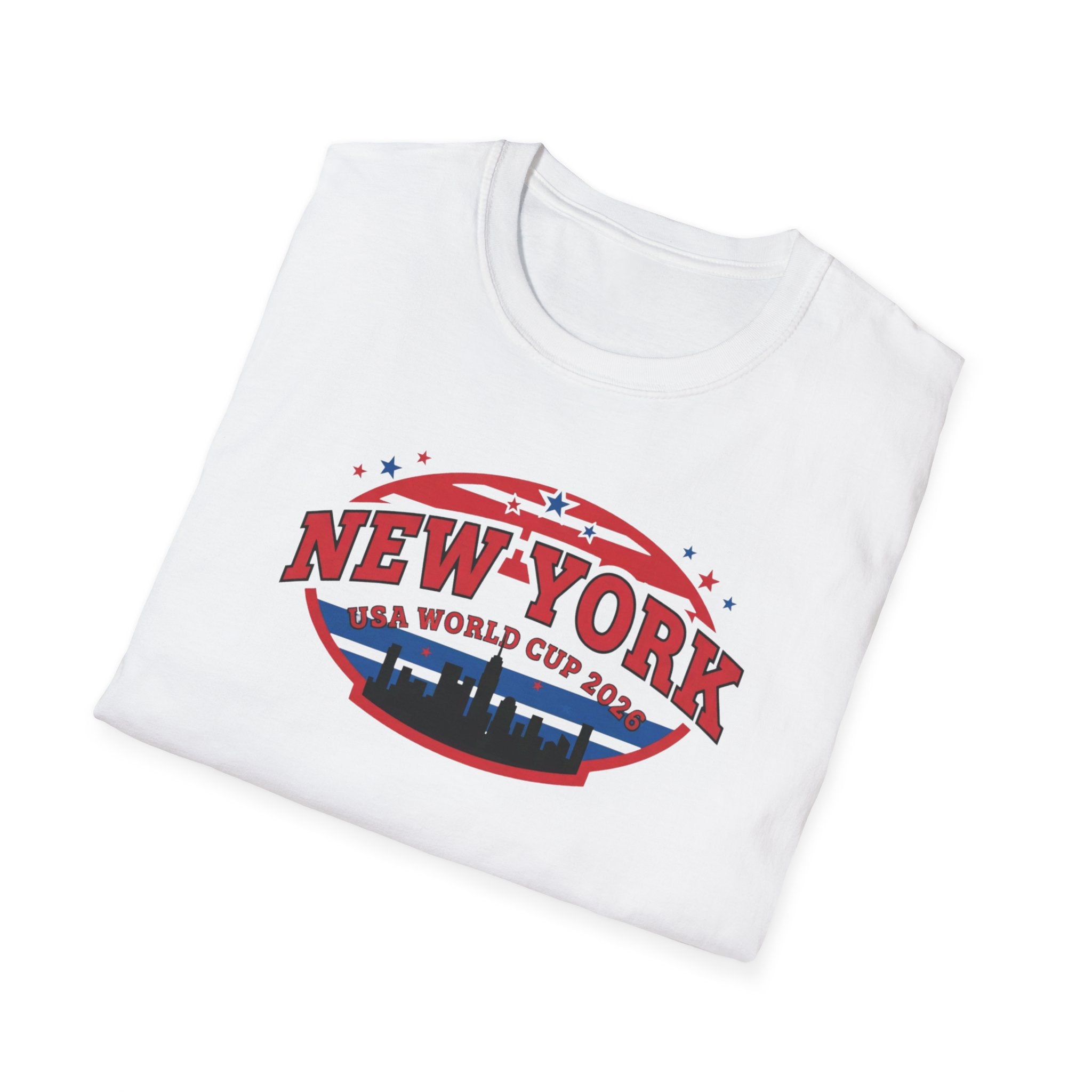 New York World Cup 2026 T-Shirt — Vintage Skyline Soccer Tee