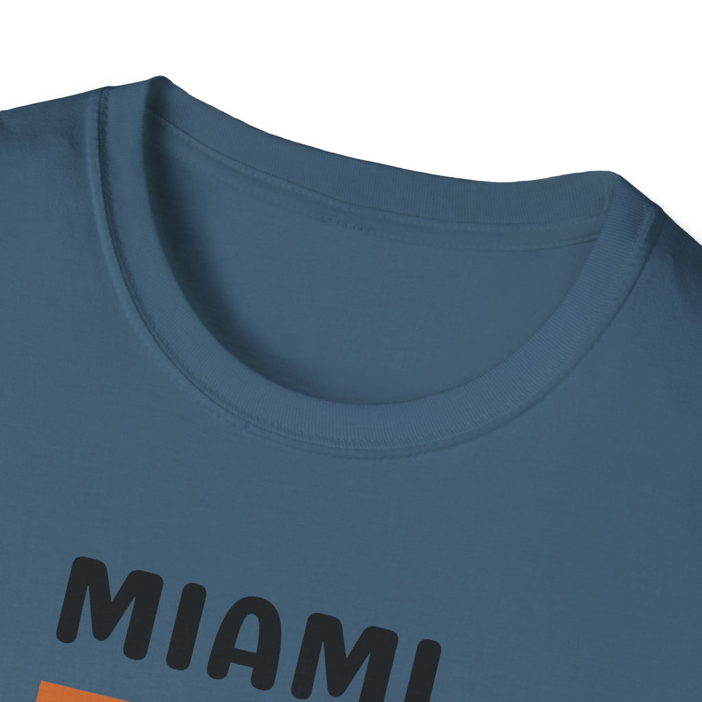 Miami Retro Stripes T-Shirt | Vintage Sunset Bars Tee