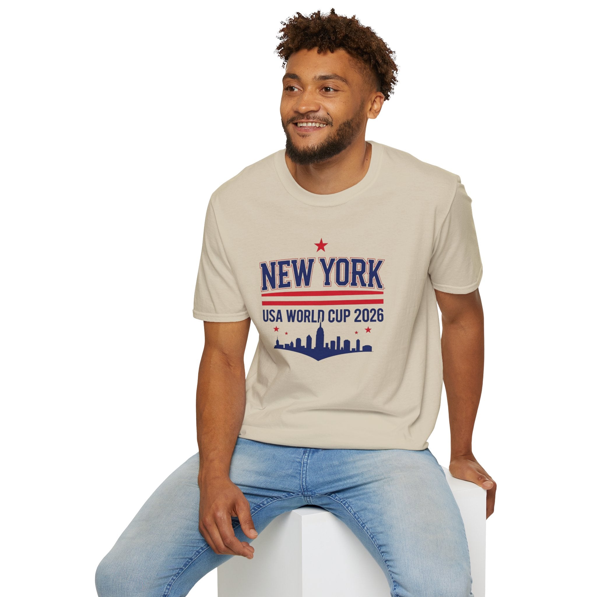 New York USA World Cup 2026 T-Shirt — Skyline Soccer Fan Tee