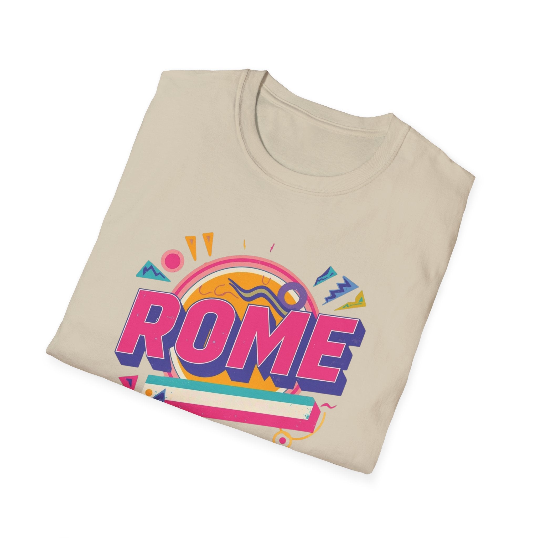 Rome Retro Graphic T-Shirt — Colorful Travel Tee