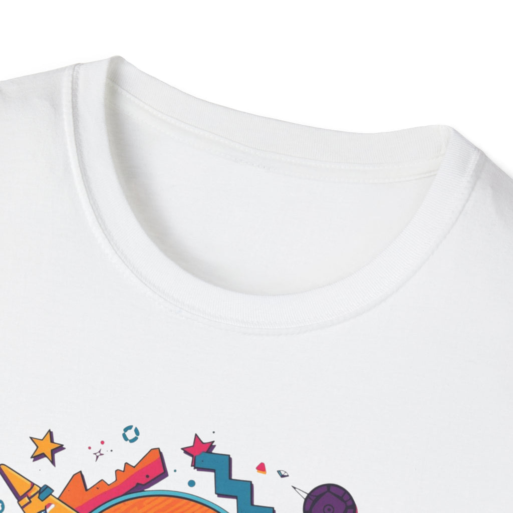 Seattle Retro Graphic T-Shirt — Colorful City Skyline Design