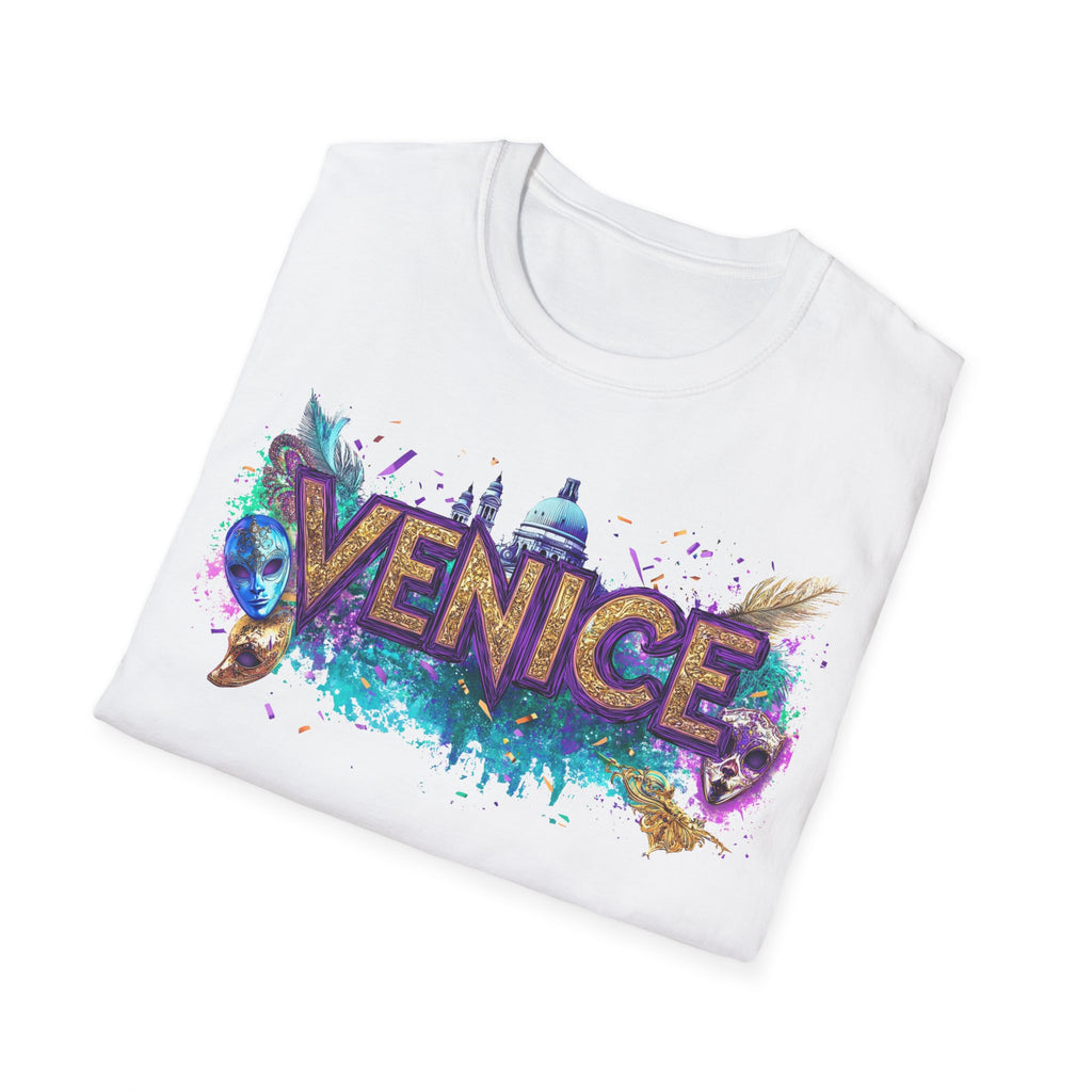 Venice Watercolor Splash T-Shirt | Venice Italy Travel Souvenir