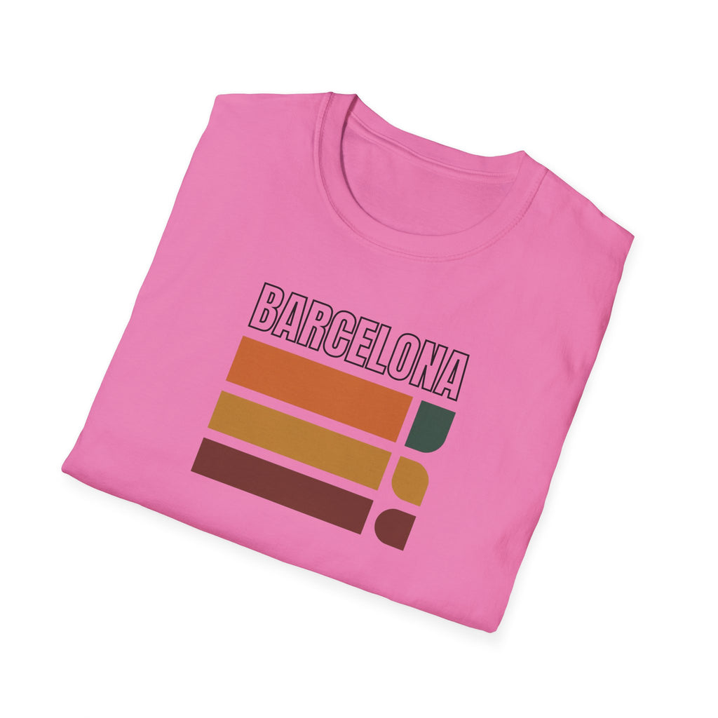 Barcelona retro stripes T-Shirt | vintage travel city tee