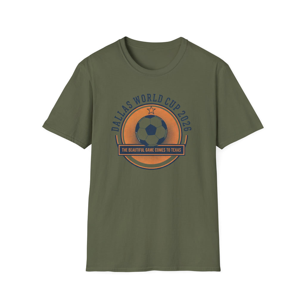 Dallas World Cup 2026 Soccer T-Shirt — "The Beautiful Game Comes to Texas"