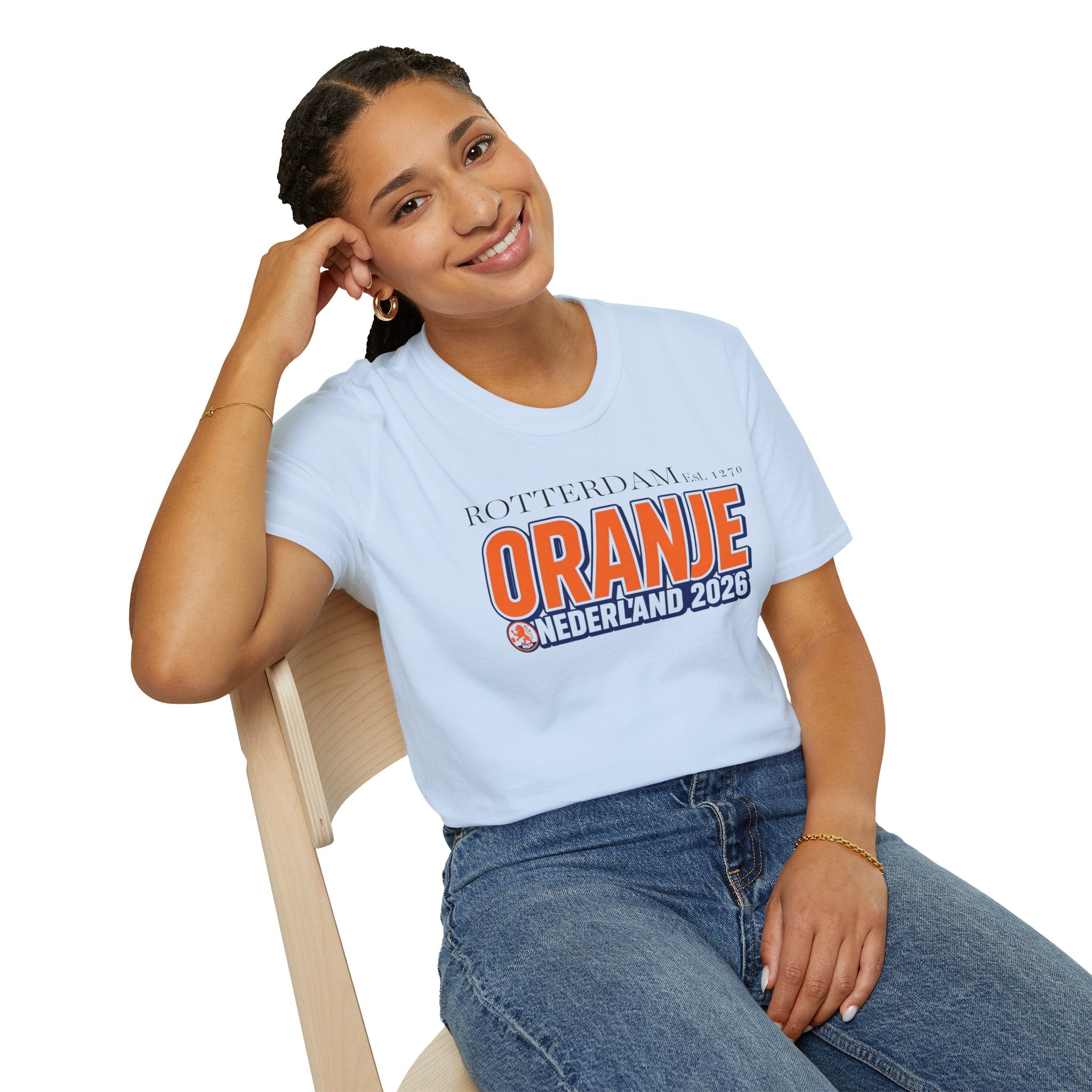 Oranje Nederland 2026 T-Shirt — Rotterdam Football Fan Tee