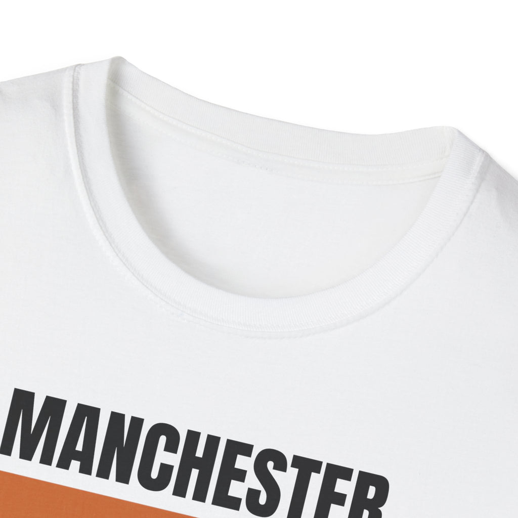 Manchester Retro Stripes T-Shirt | Vintage City Graphic