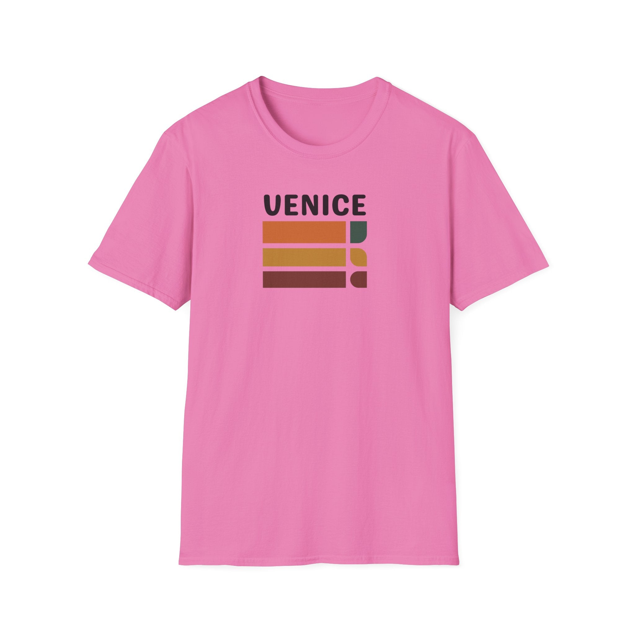 Venice Retro Stripes T-Shirt | Vintage Color Block Tee