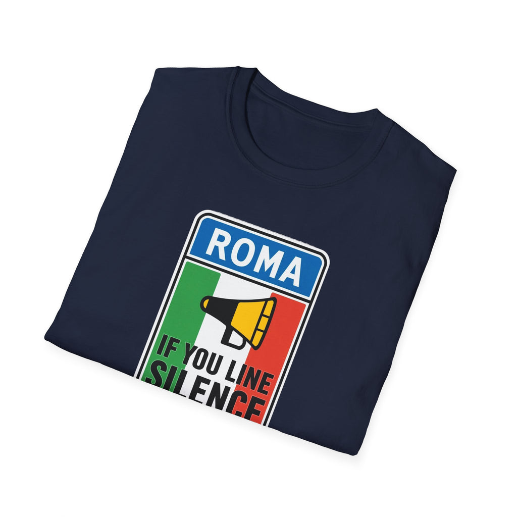 Roma Italian "Honk if you like silence" Unisex Softstyle T-Shirt