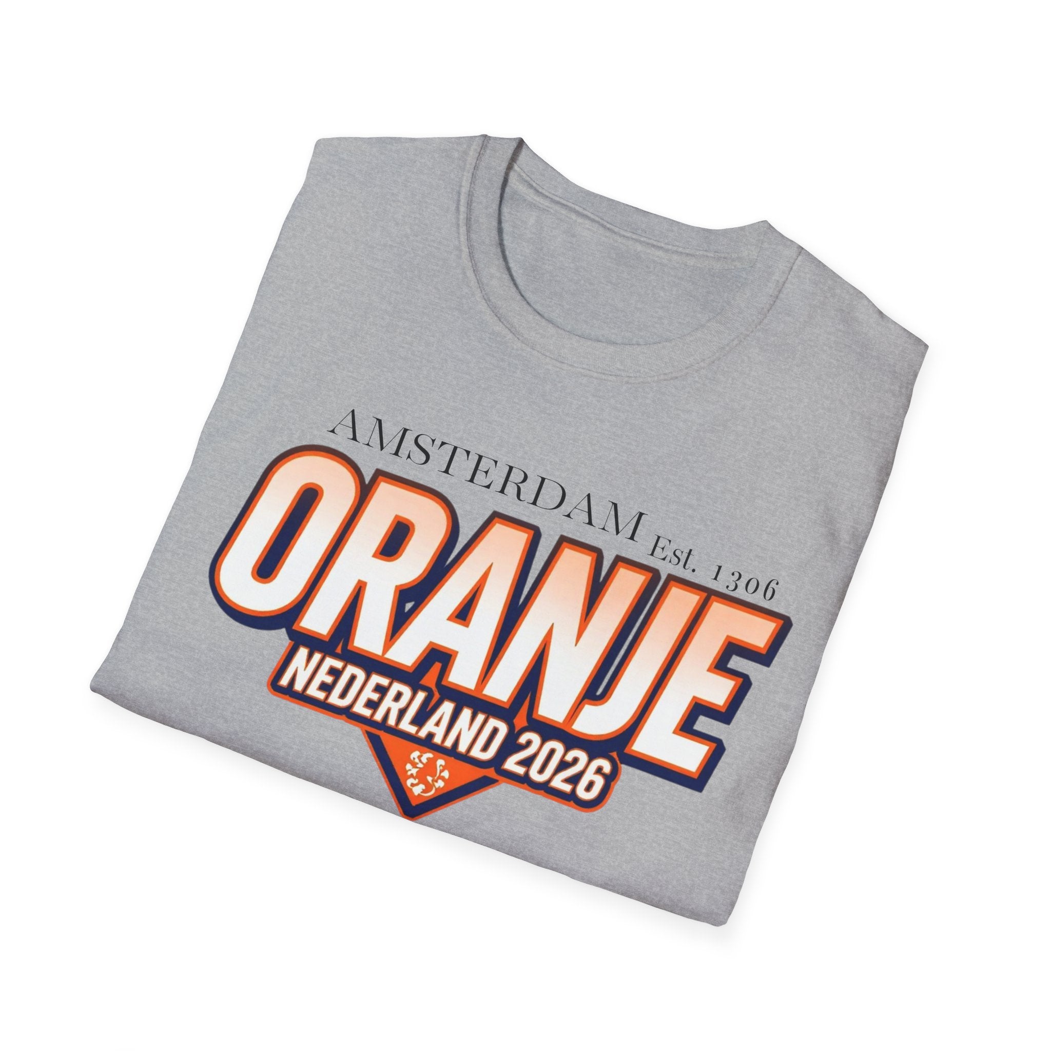 Oranje Nederland 2026 T-Shirt – Amsterdam Football Fan Tee