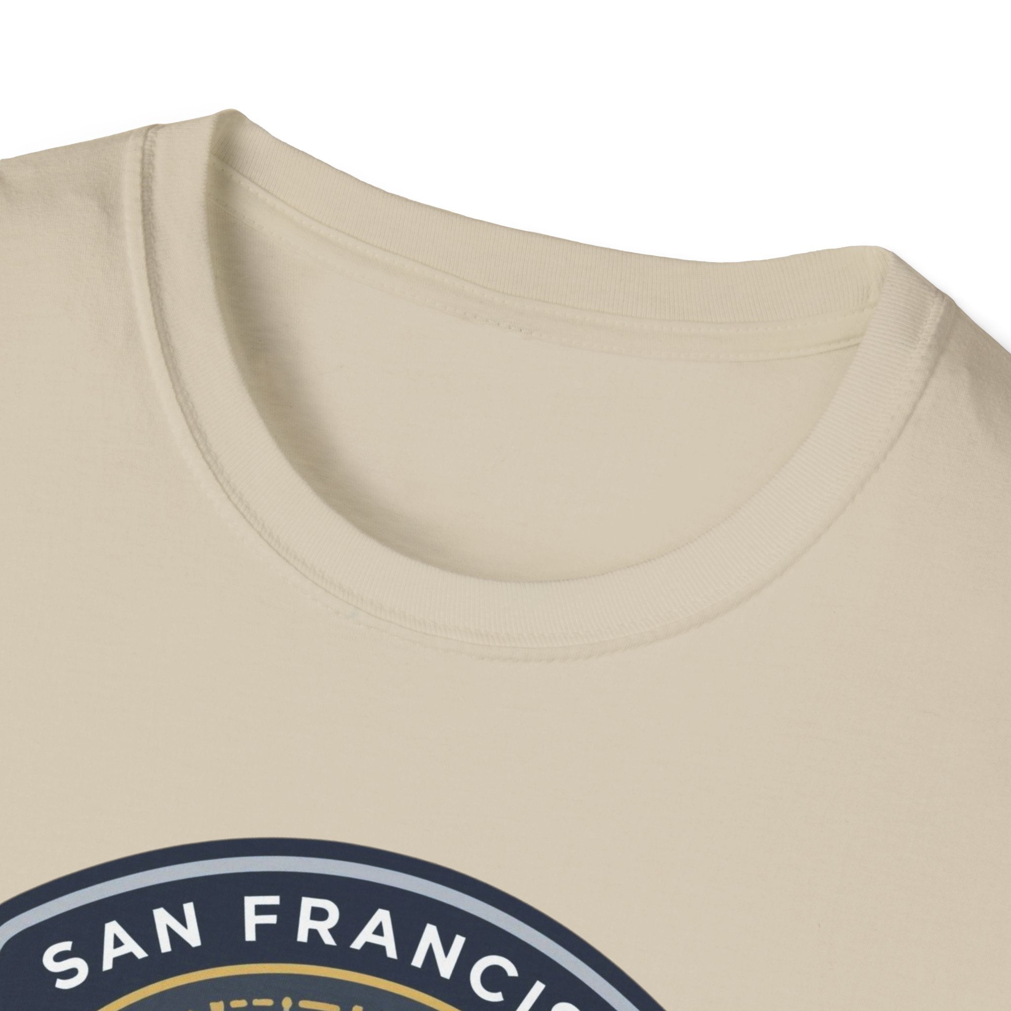 Byte Me San Francisco T-Shirt — Retro Tech Badge Tee (01010)