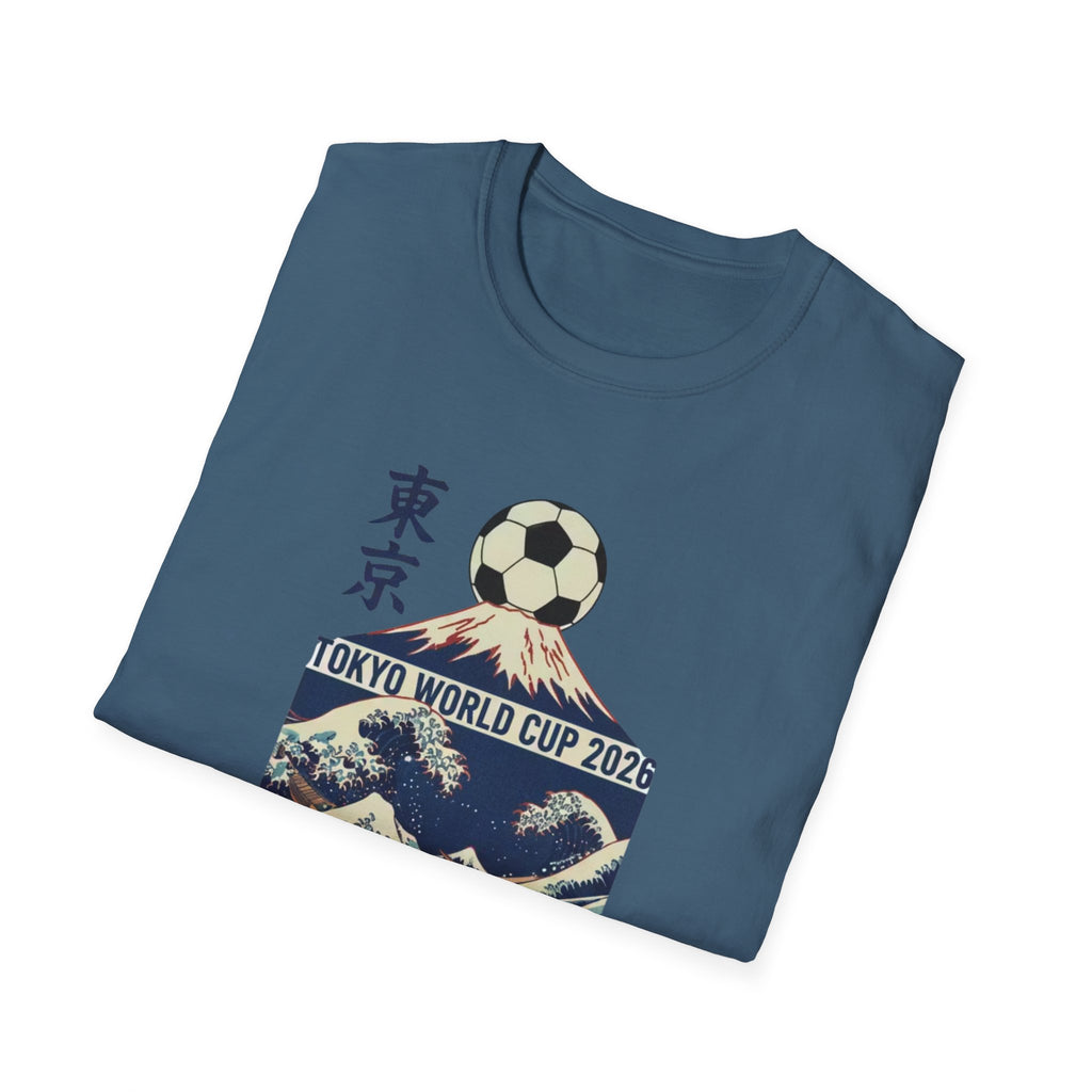 Tokyo World Cup 2026 Soccer T‑Shirt — Great Wave Football Design