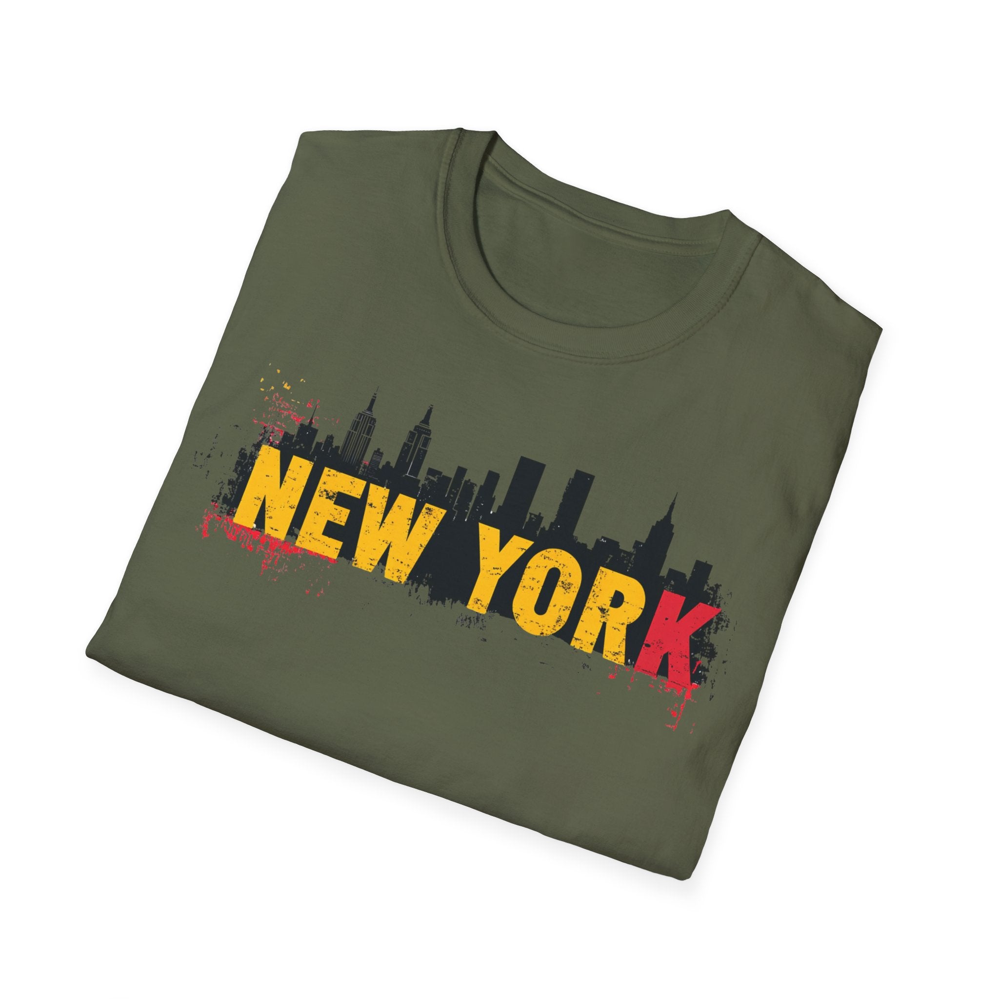 New York skyline graffiti T-Shirt | NYC skyline urban street art