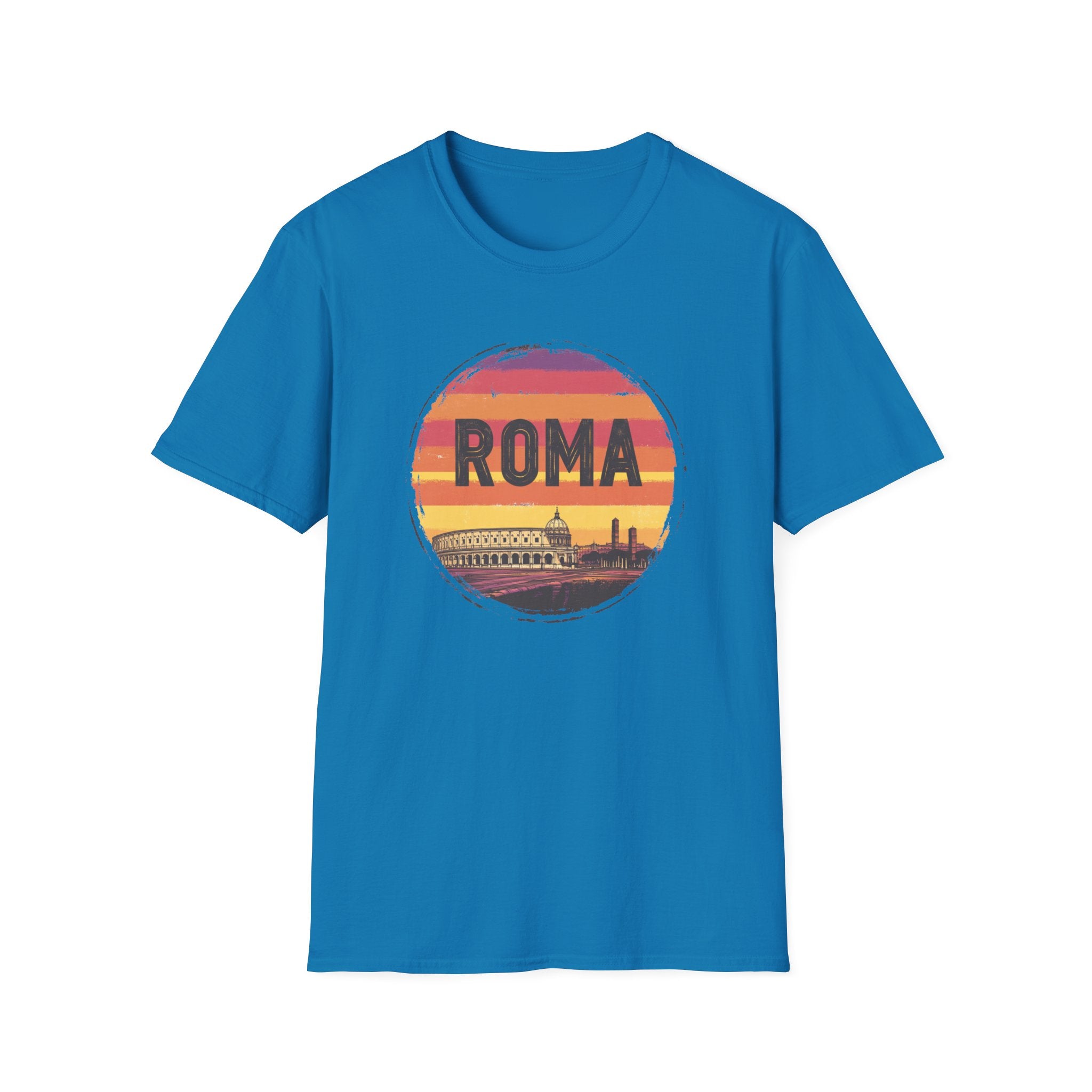 Roma Sunset T-Shirt — Vintage Rome Skyline Tee