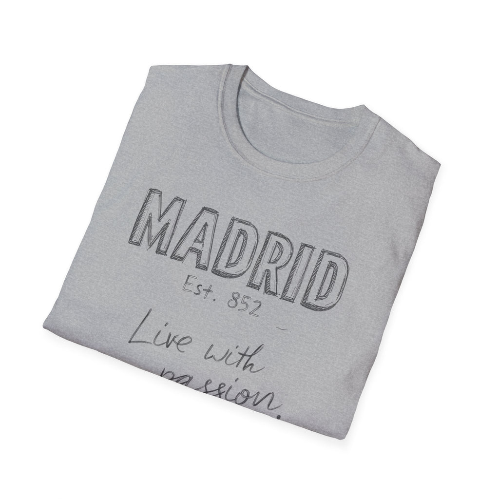 Madrid “Live with Passion” Graphic T‑Shirt