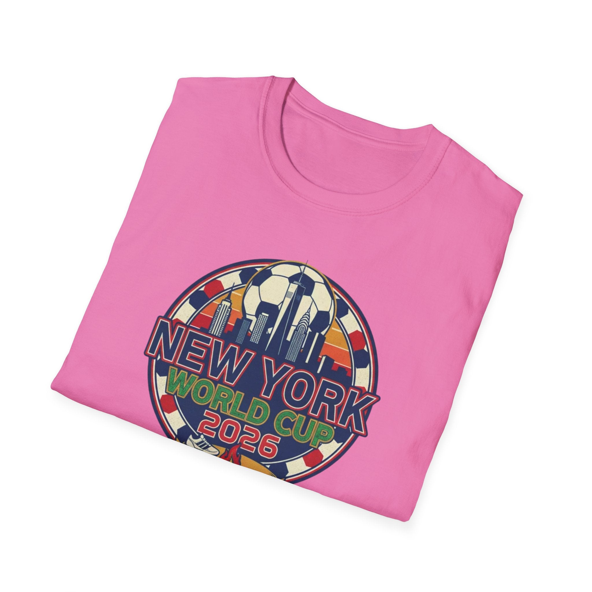New York World Cup 2026 T-Shirt — Retro City Skyline Soccer Tee
