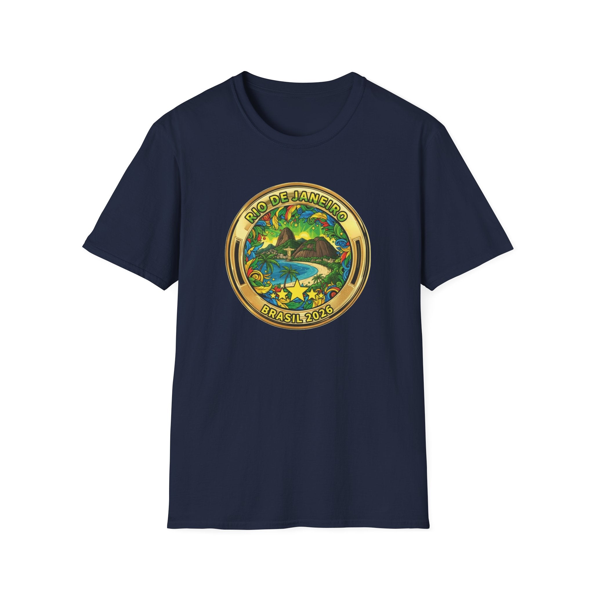 Rio de Janeiro Brazil Travel T-Shirt World Cup 2026 — Vintage Tropical Beach Badge