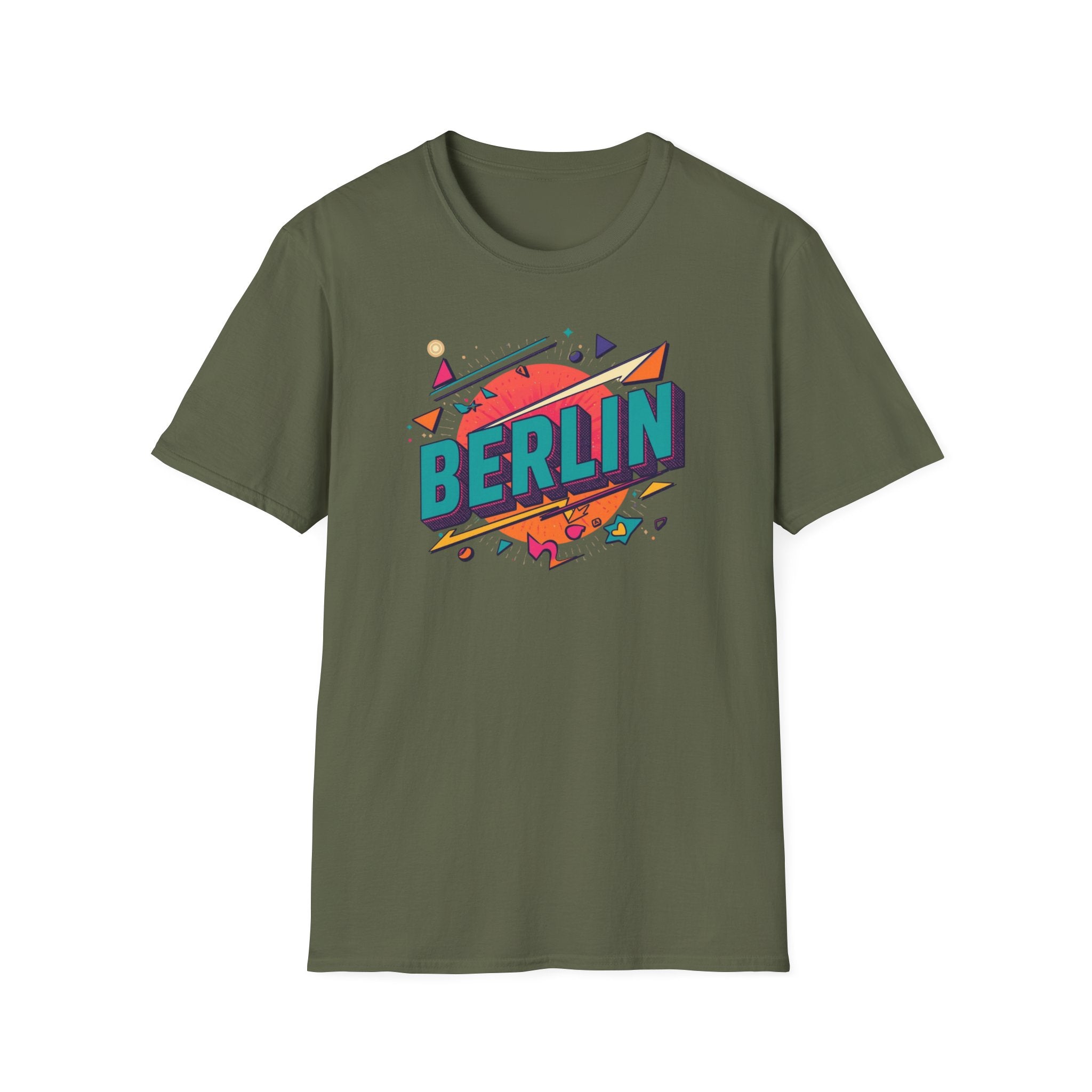 Berlin Retro Graphic T-Shirt — Colorful Vintage City Tee