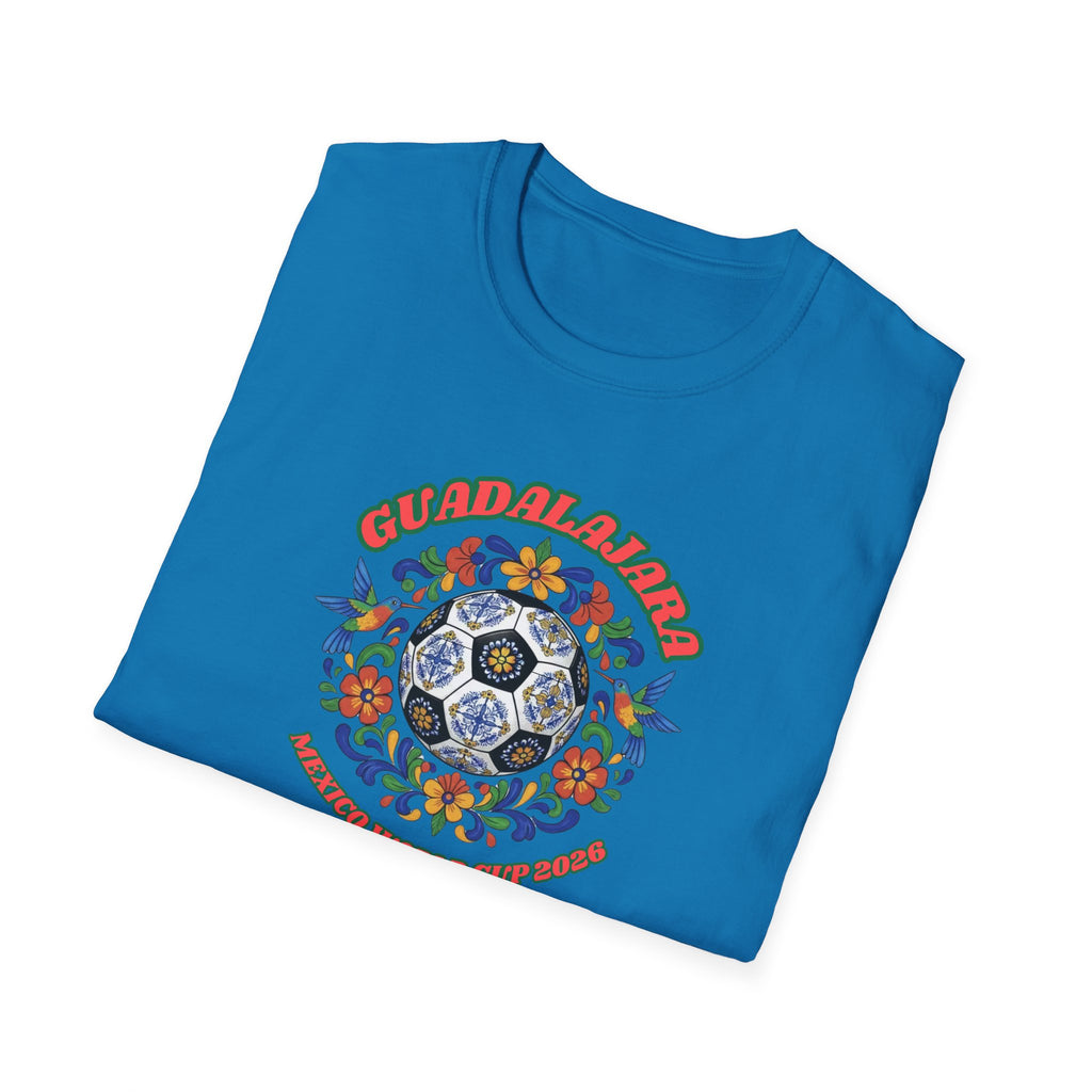 Day of the Dead Floral Soccer T-Shirt – Mexican Calavera Football Design