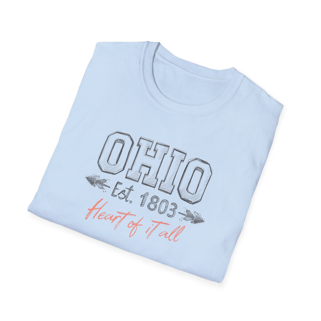 Ohio Est. 1803 "Heart of it All" T-Shirt