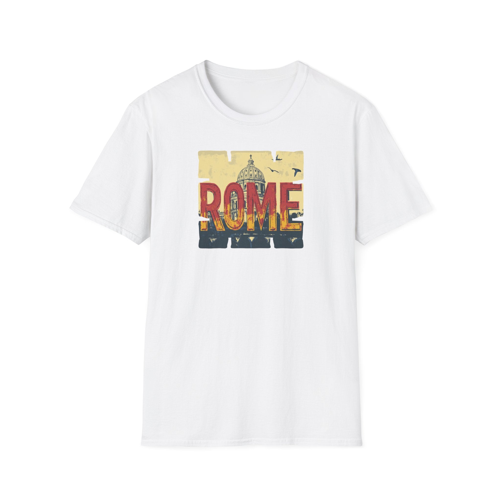 Rome Vintage Skyline T-Shirt | Italian Capitol Landmark Tee