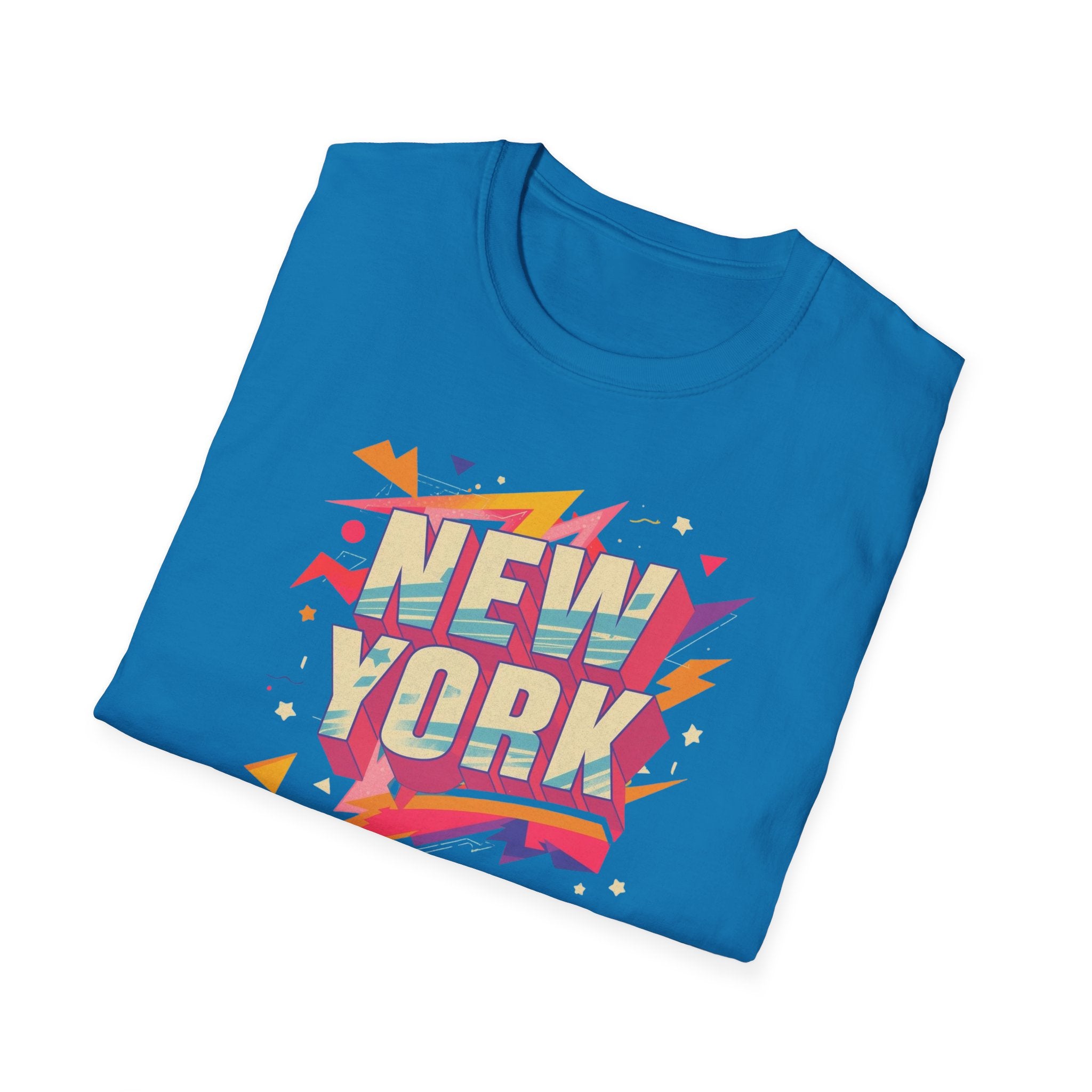 New York Retro Pop Art T-Shirt | Colorful City Typography
