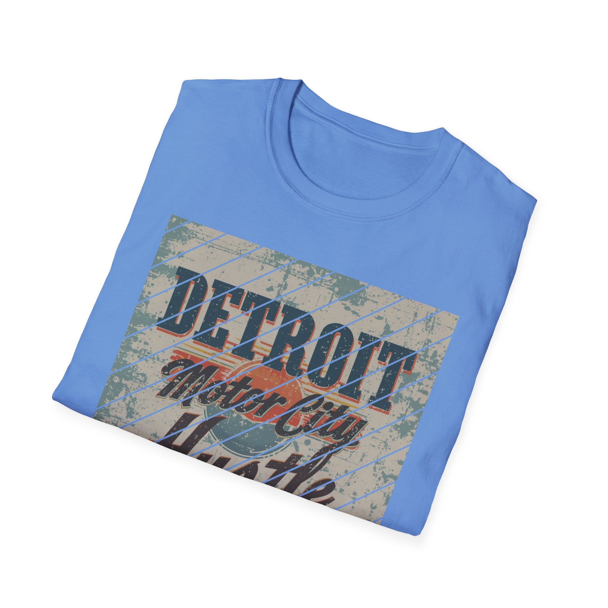Detroit Hustle T-Shirt — Vintage Distressed Motor City Tee