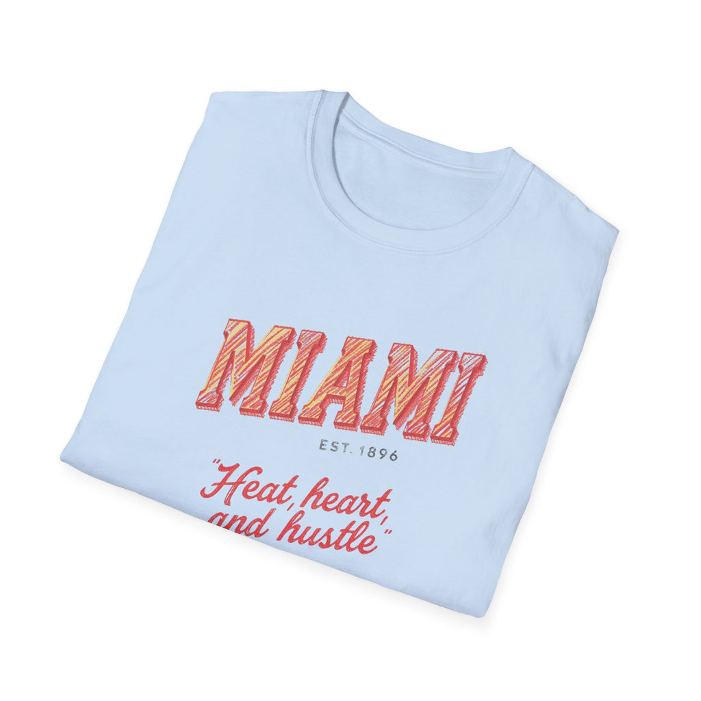 Miami - Heat, Heart and Hustle graphic t-shirt
