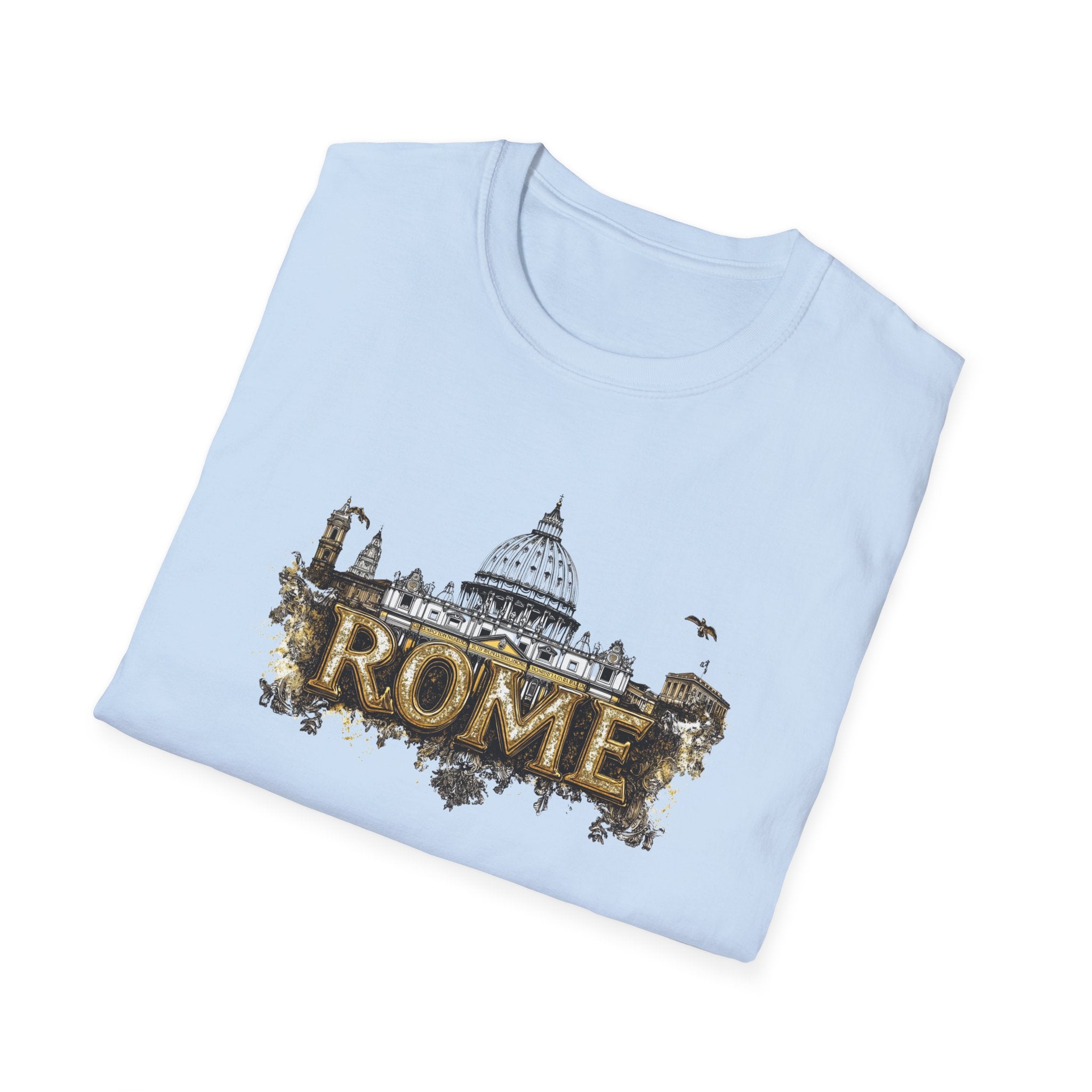 Rome skyline graphic T-Shirt | Rome travel souvenir, Colosseum Vatican design