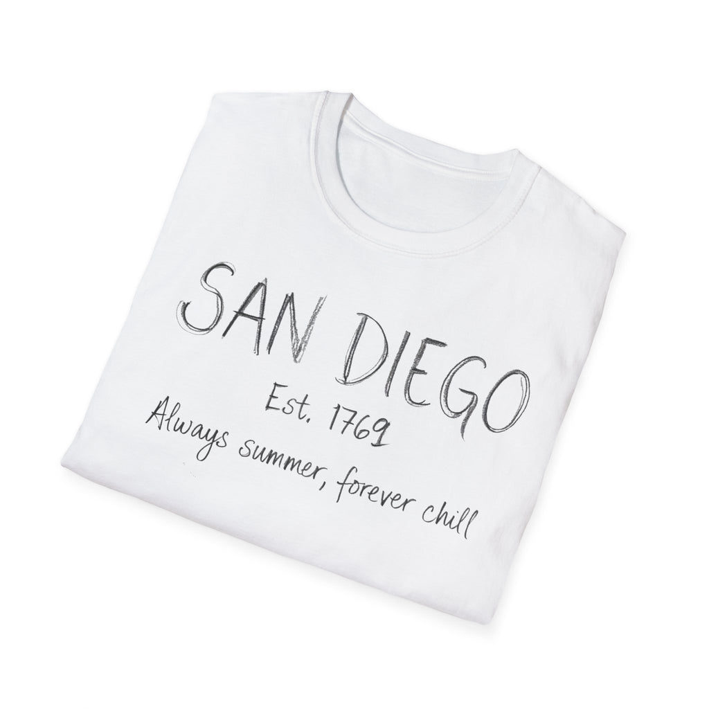 San Diego Est. 1769 "Always Summer, Forever Chill" T-Shirt