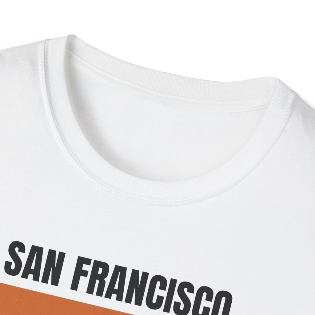 San Francisco Retro Stripes T-Shirt | Vintage City Skyline Bars