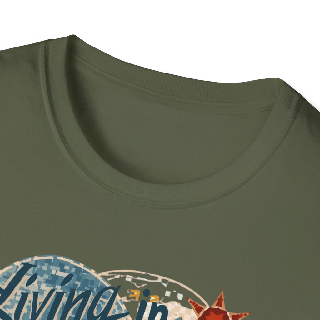 Barcelona Art Tee — "Living in Barcelona is an Art, Mostly Abstract" Graphic T-Shirt