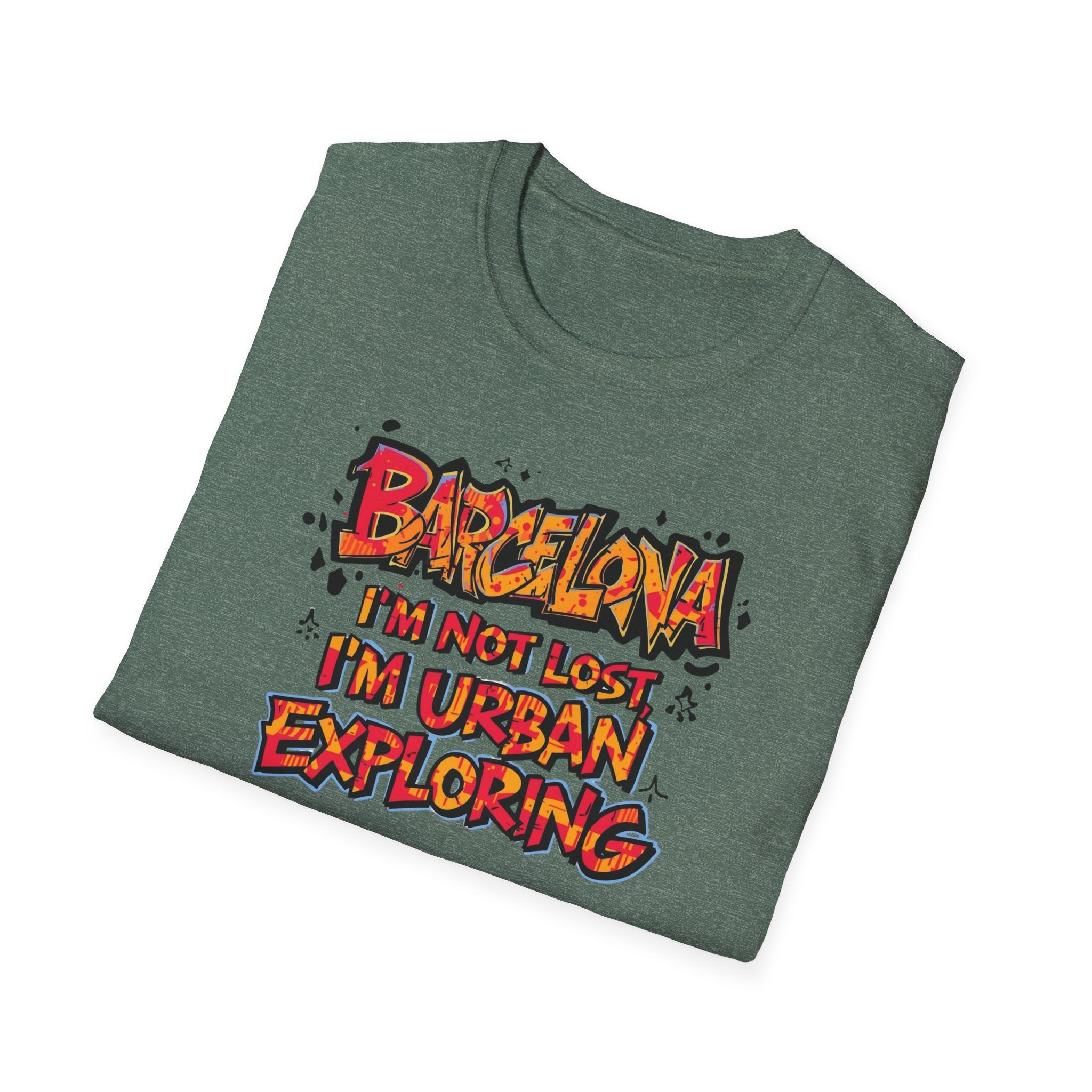 Barcelona Urban Exploring T-Shirt — "I'm Not Lost, I'm Urban Exploring" Travel Tee