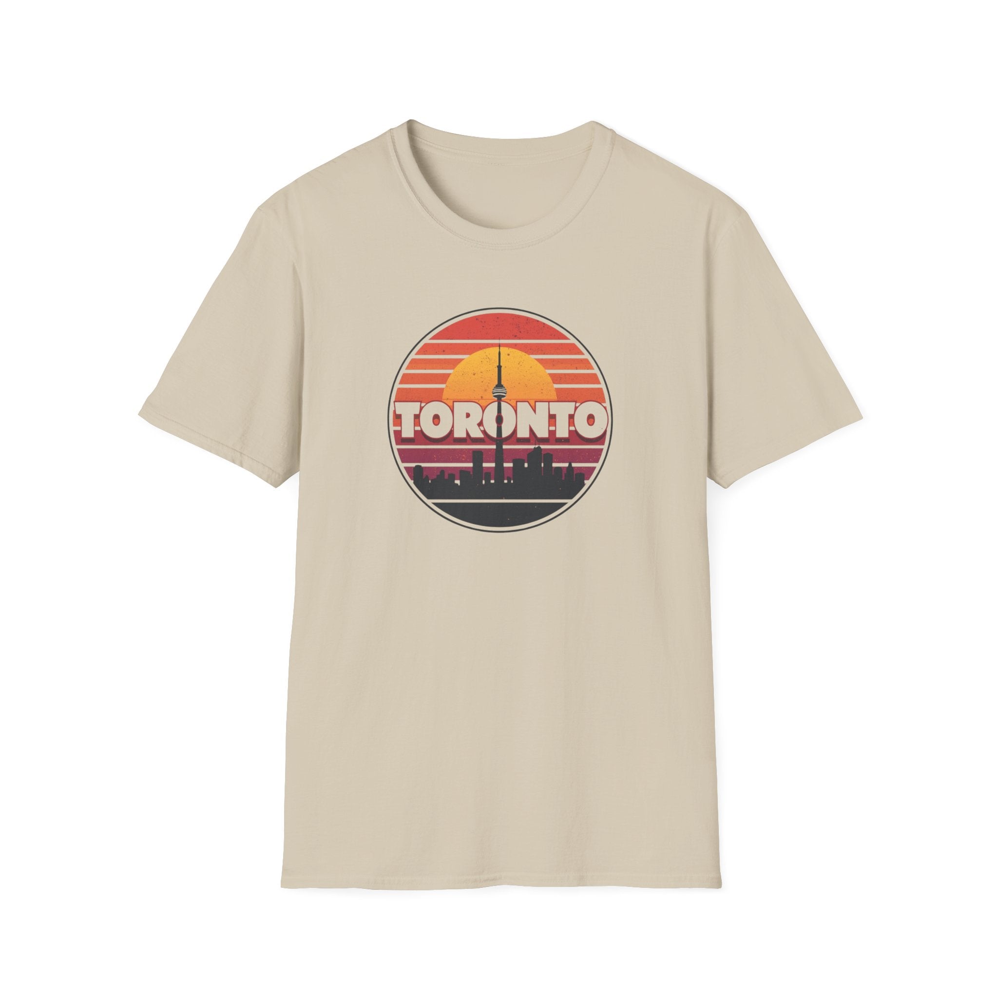 Toronto Retro Sunset T-Shirt — Vintage City Skyline Tee