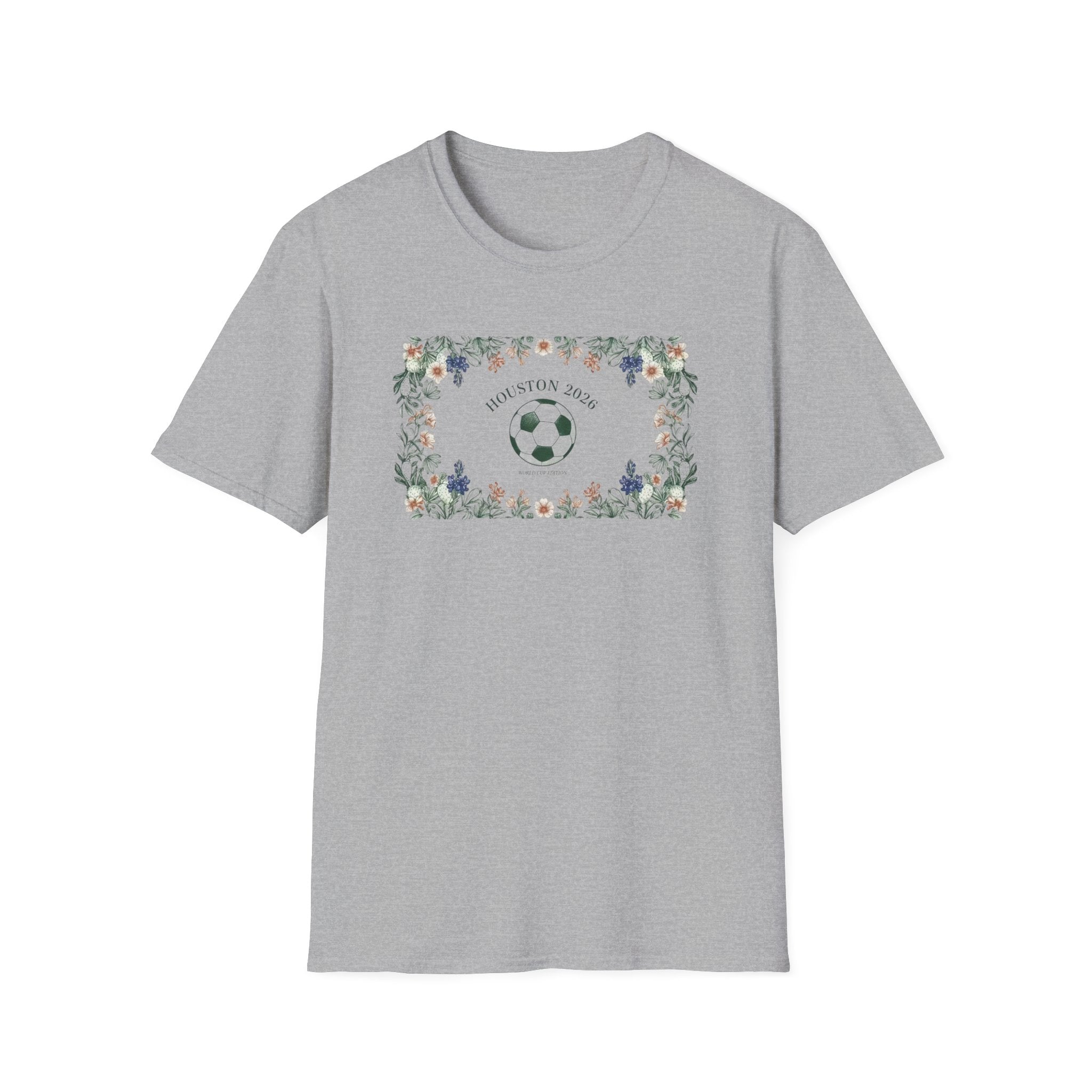 Floral Soccer Mom T-Shirt — 'Best Mom Ever' Athletic Floral Tee