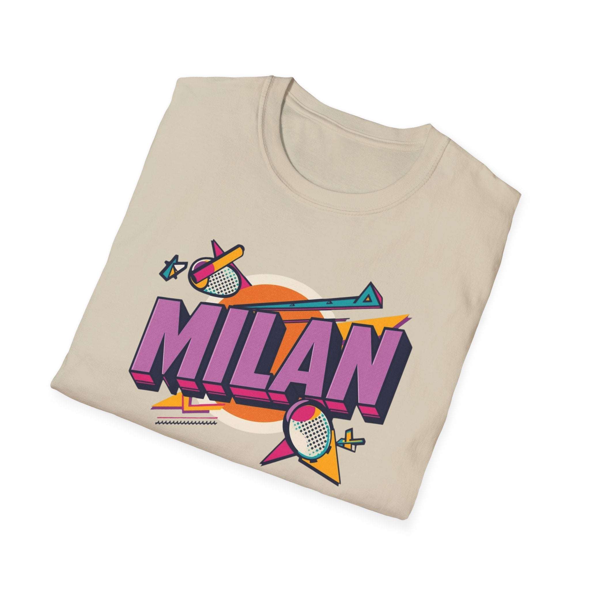 Milan Retro Graphic T-Shirt — 80s Pop Art City Design
