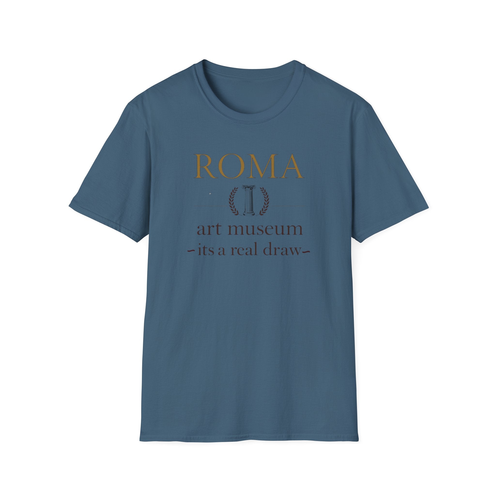 Roma Art Museum T-Shirt — "It’s a Real Draw" Vintage Travel Tee