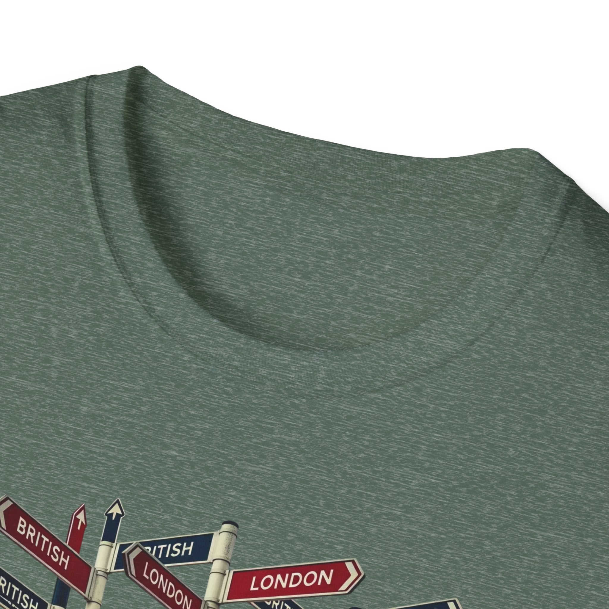 London Street Signs T-Shirt — Vintage Union Jack Directional Graphic