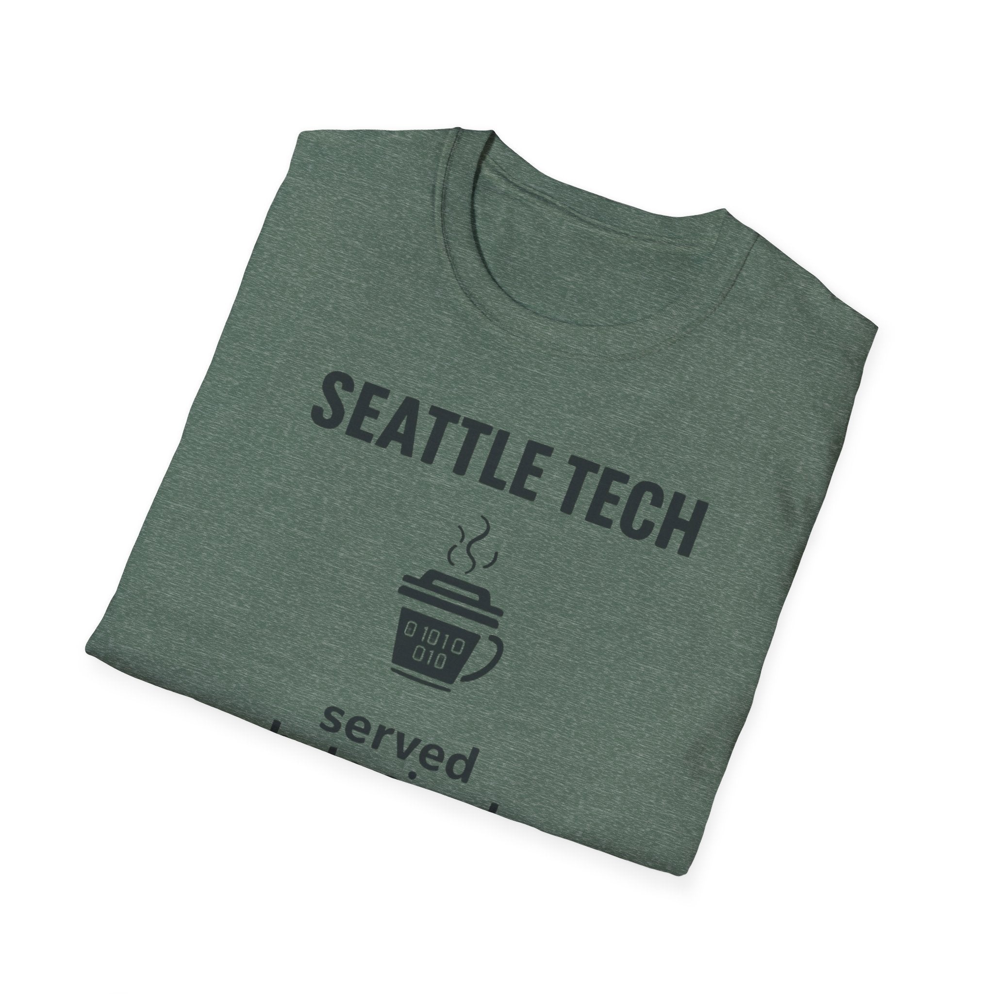 Seattle Tech T-Shirt — "Served Byte Sized" Coffee Cup Design