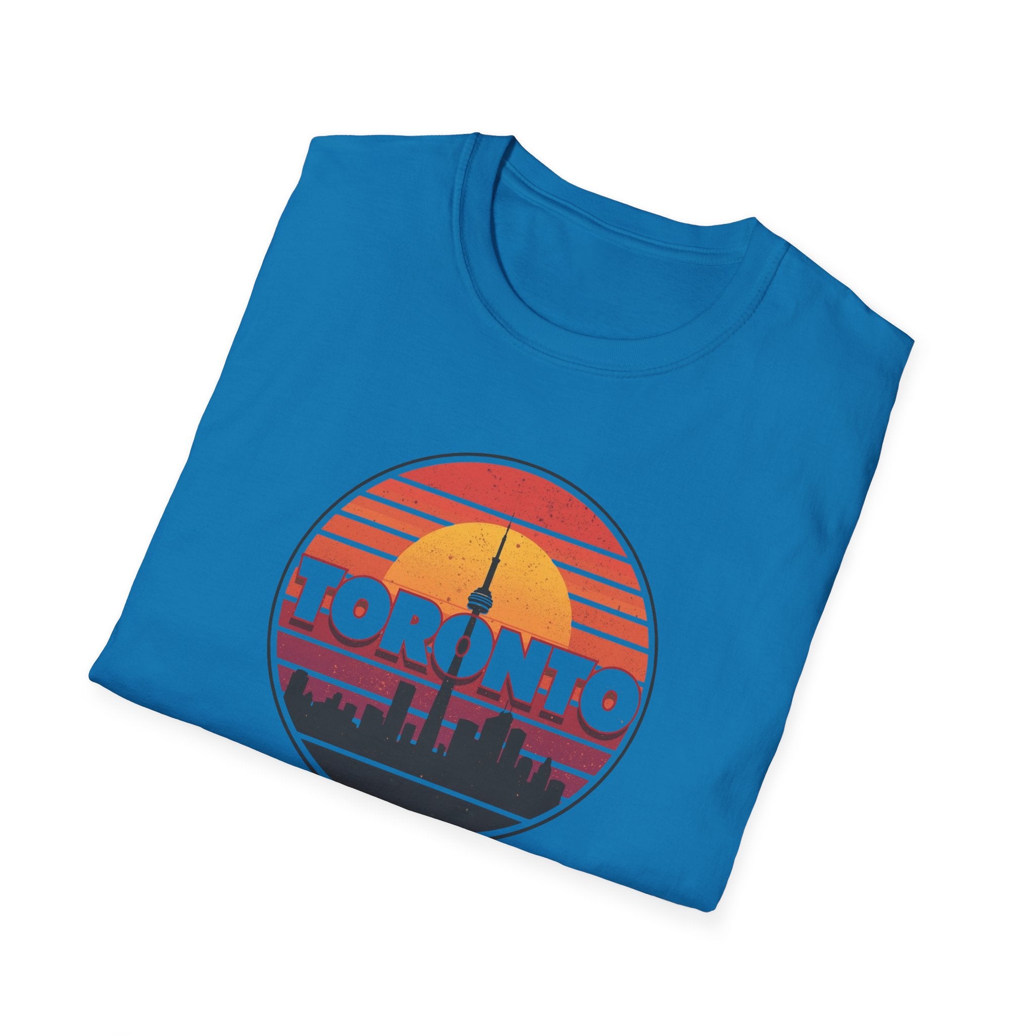 Toronto Retro Sunset T-Shirt — Vintage City Skyline Tee
