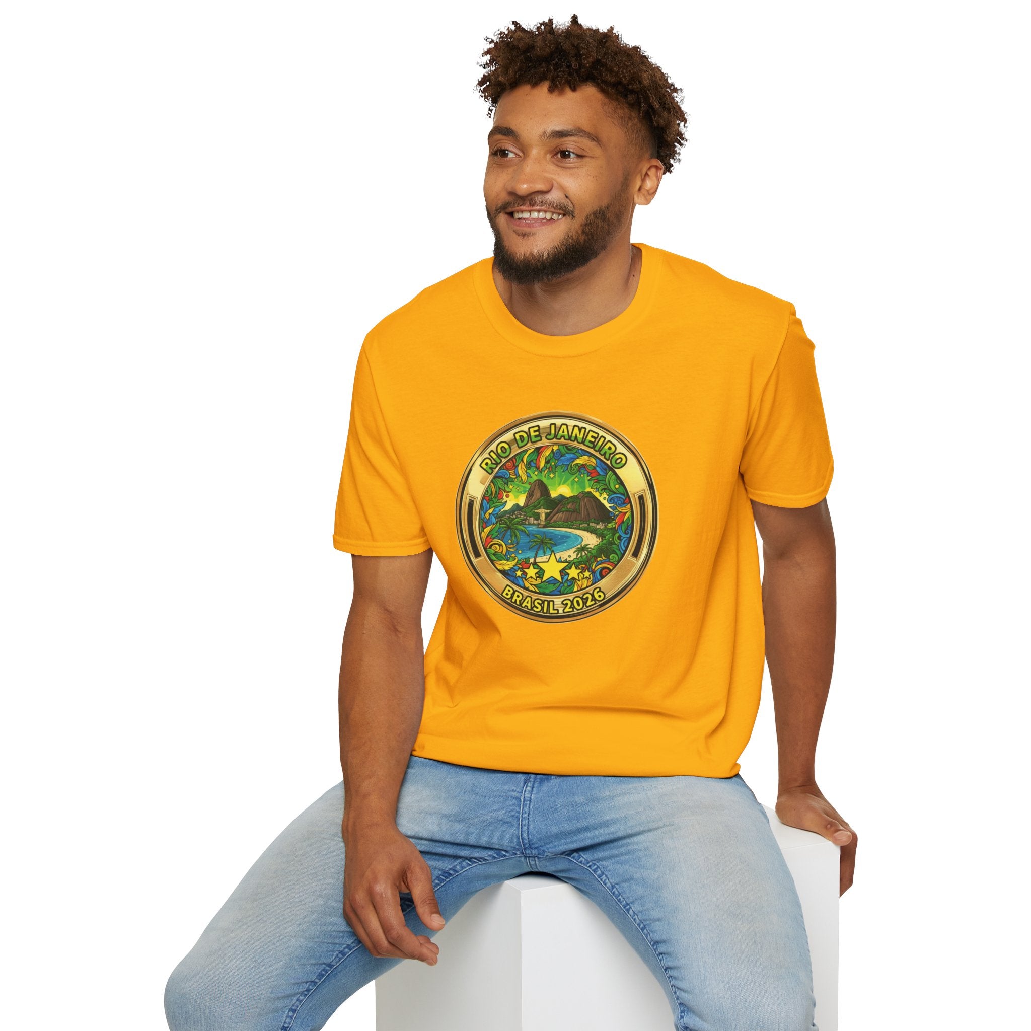 Rio de Janeiro Brazil Travel T-Shirt World Cup 2026 — Vintage Tropical Beach Badge