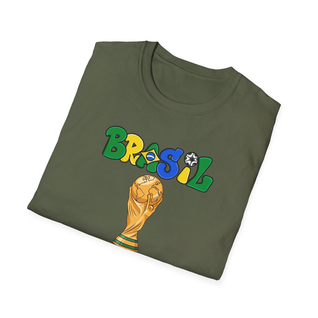 Brasil World Cup Trophy T-Shirt — Brazil Soccer Fan Tee