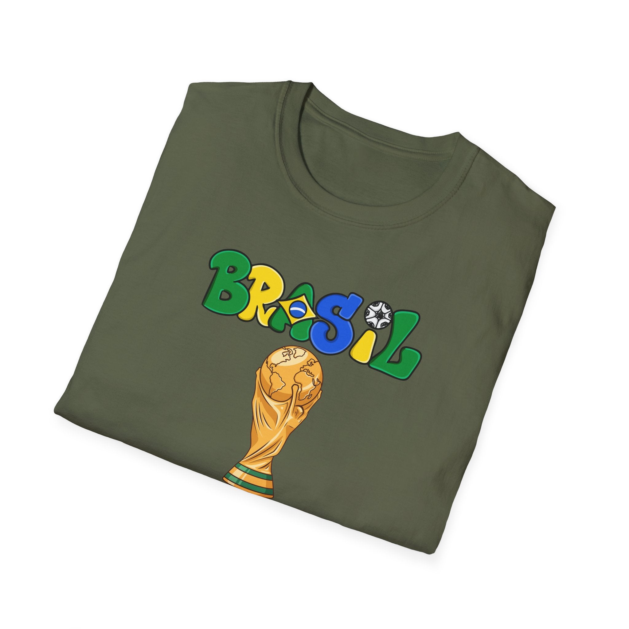 Brasil World Cup Trophy T-Shirt — Brazil Soccer Fan Tee