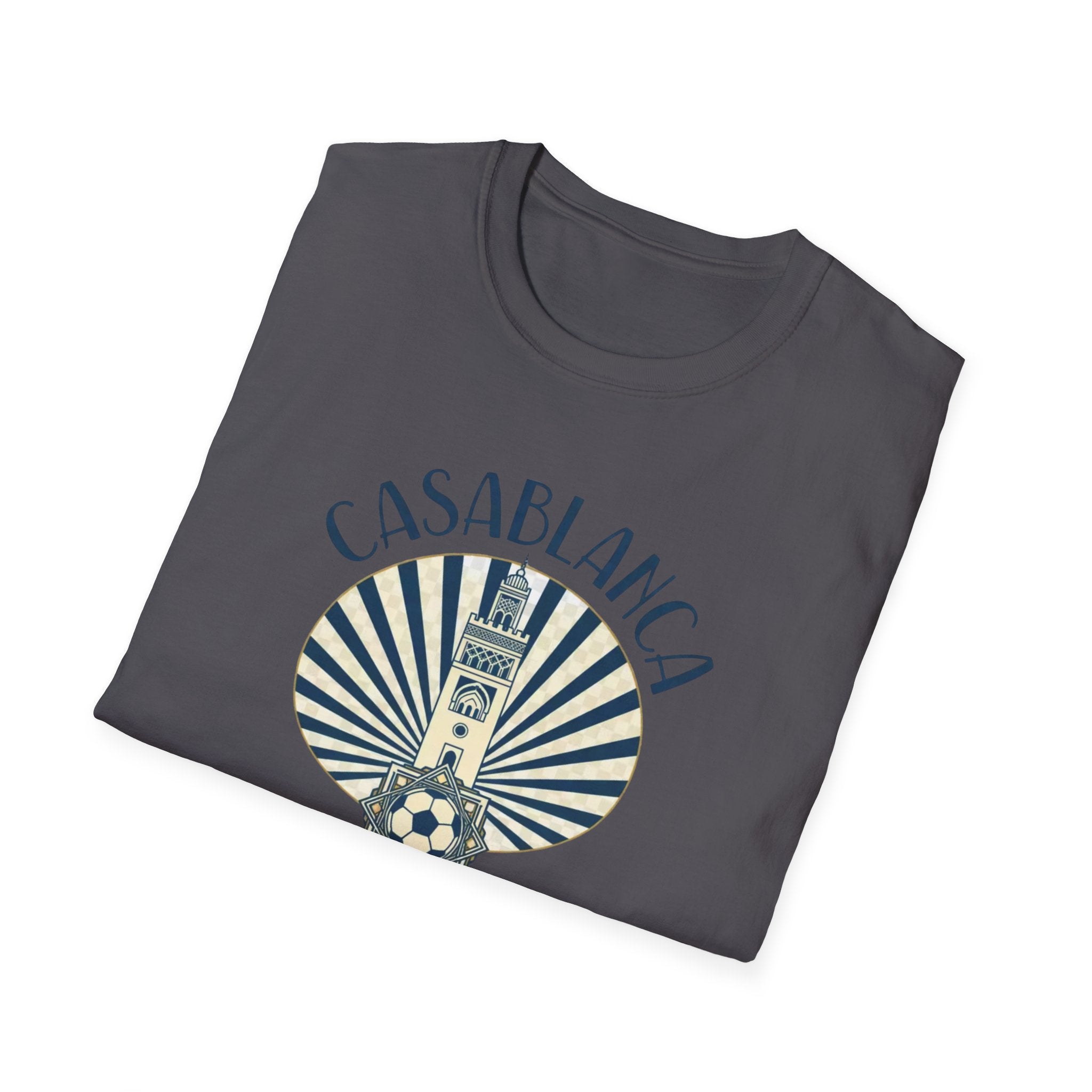 Casablanca Vintage Travel T-Shirt — Morocco World Cup 2026 Souvenir