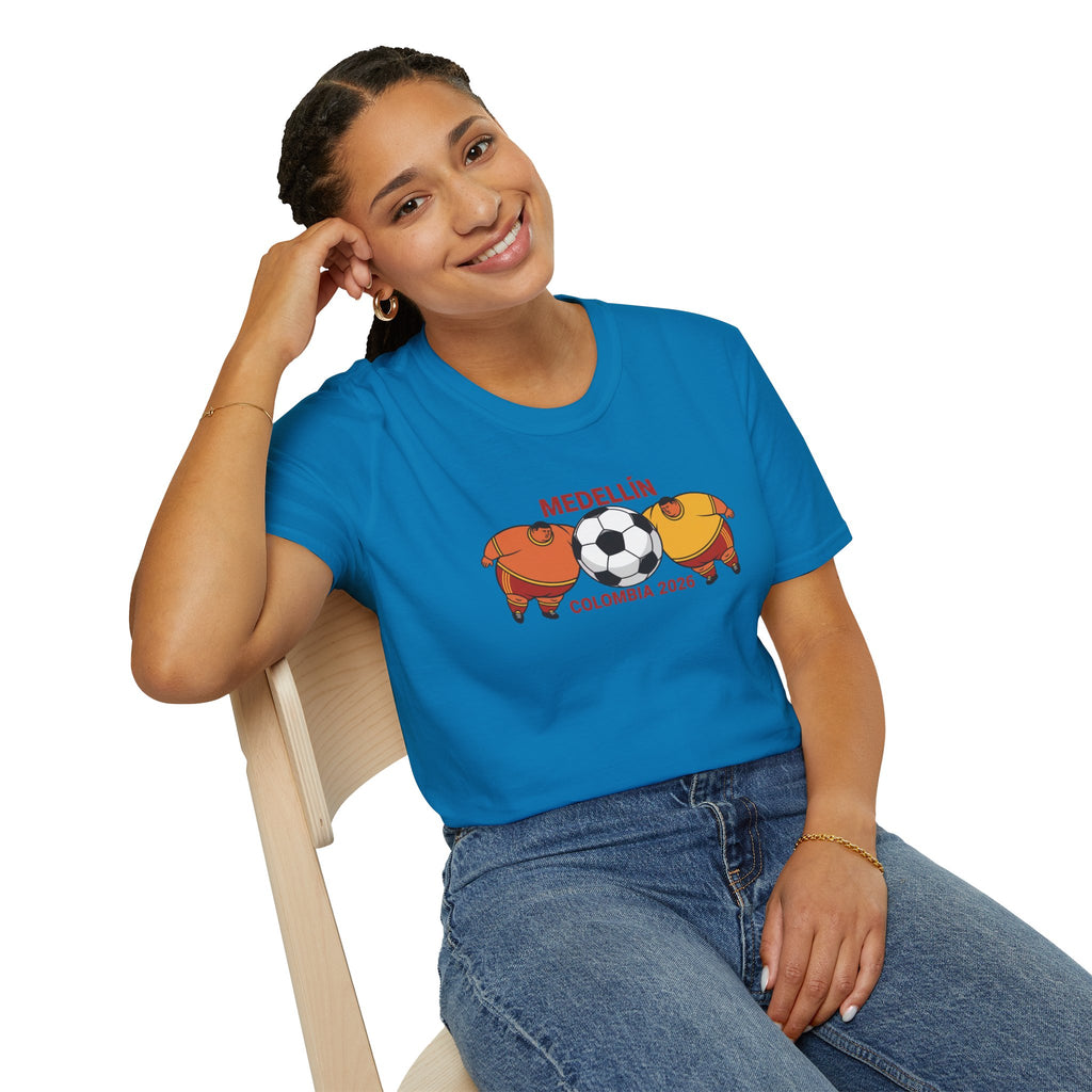 Medellín Colombia 2026 Soccer T-Shirt – Football Dolphins Graphic Tee