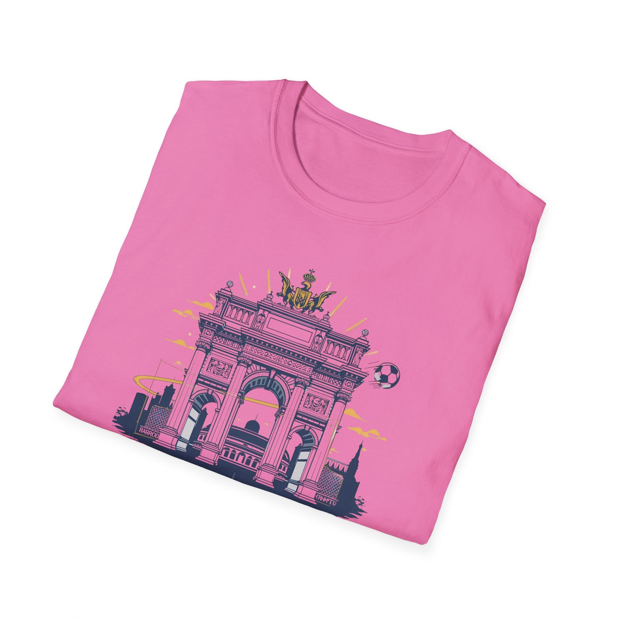 Madrid Arch Illustration T-Shirt | Puerta de Alcalá Landmark Tee