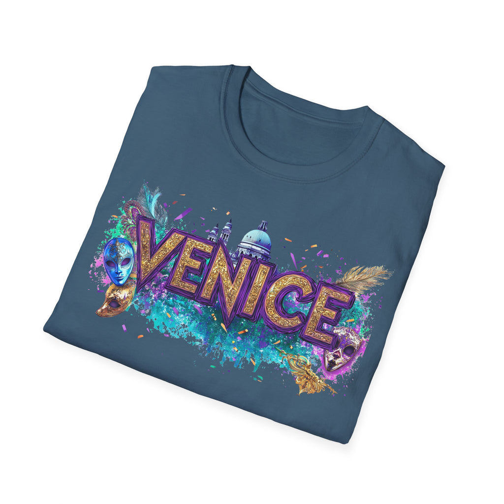 Venice Watercolor Splash T-Shirt | Venice Italy Travel Souvenir