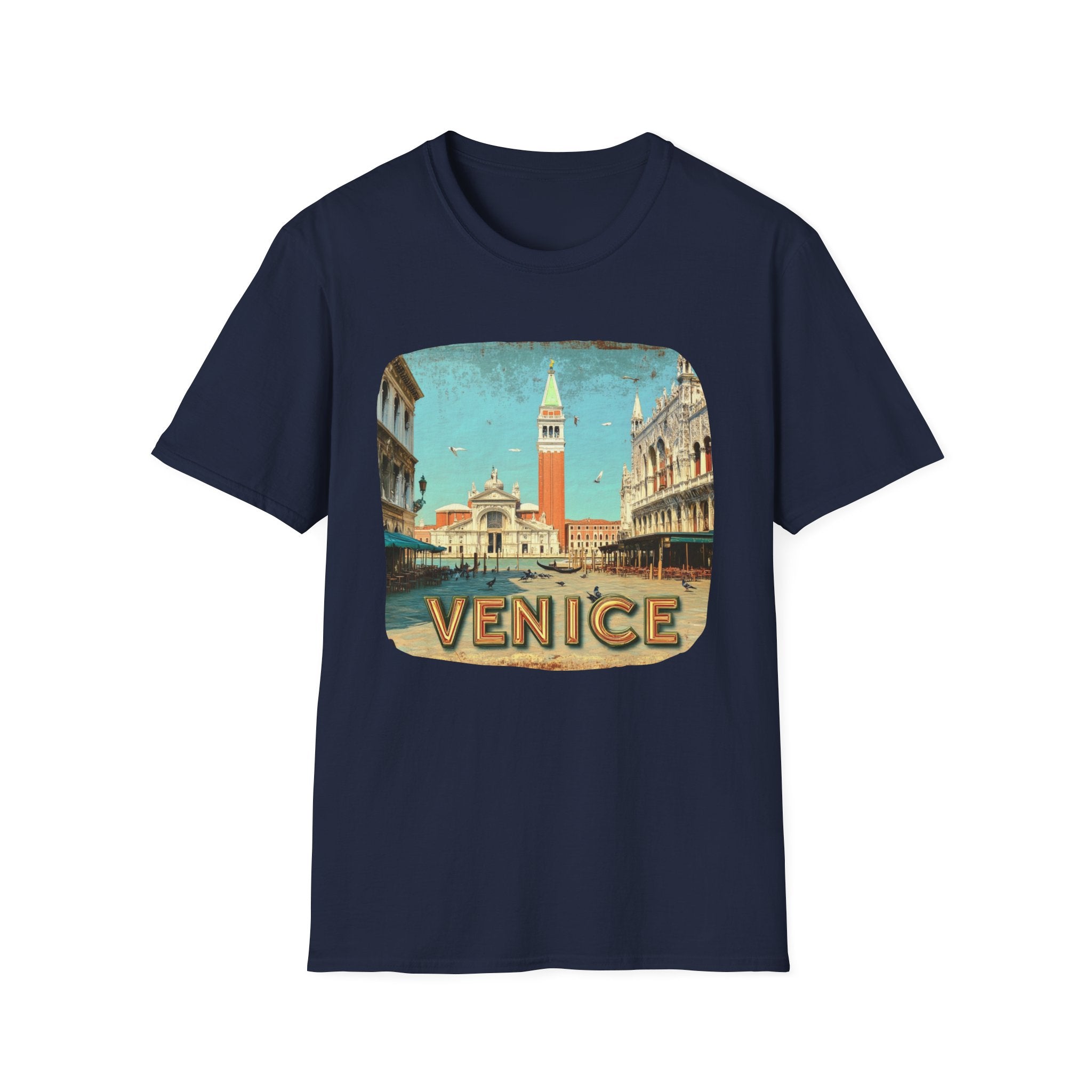 Venice Vintage Postcard T-Shirt | St. Mark's Square Travel Tee